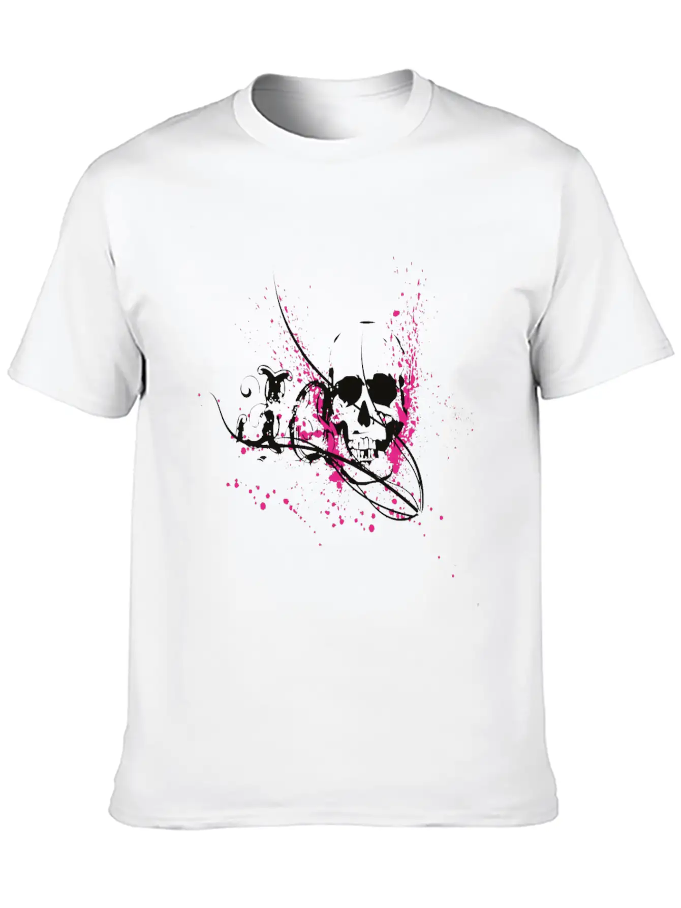 Skull In A Cool Style Skull Gift Unisex Short Sleeve Soft Cotton T-Shirt – Casual Everyday Wear