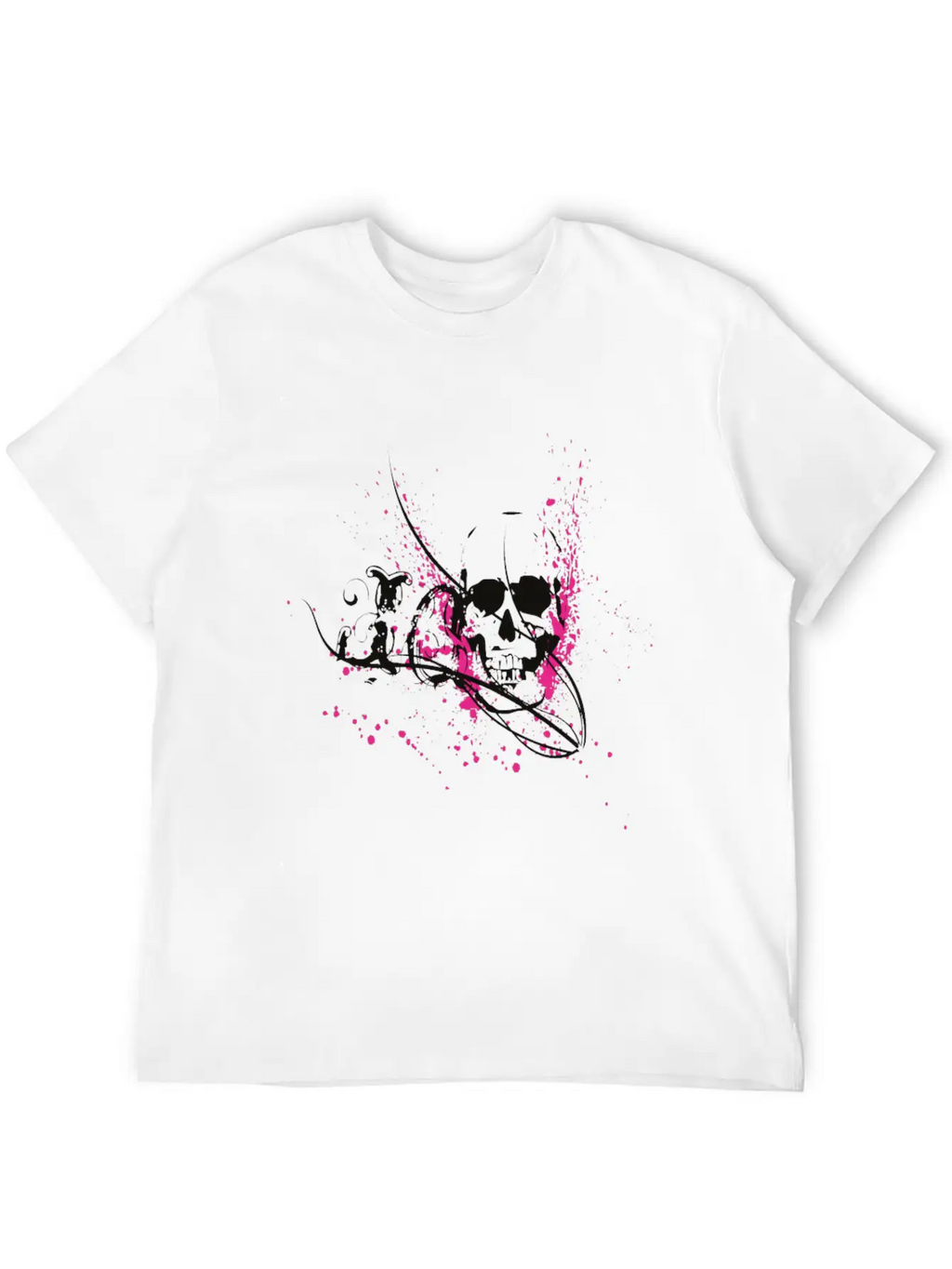 Skull In A Cool Style Skull Gift Unisex Short Sleeve Soft Cotton T-Shirt – Casual Everyday Wear
