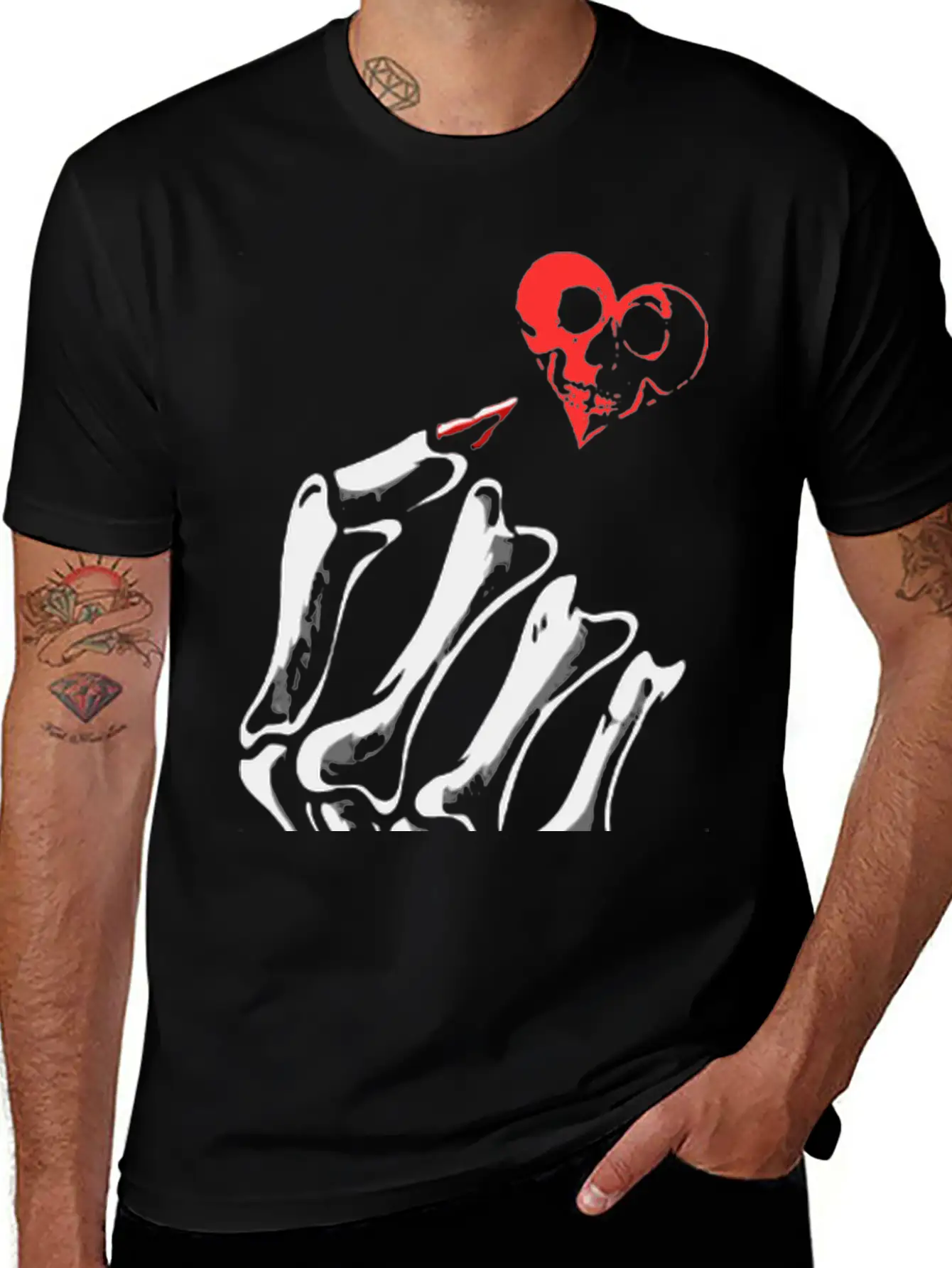 Skull Love Breathable Soft Cotton T-Shirt – Timeless Casual Look