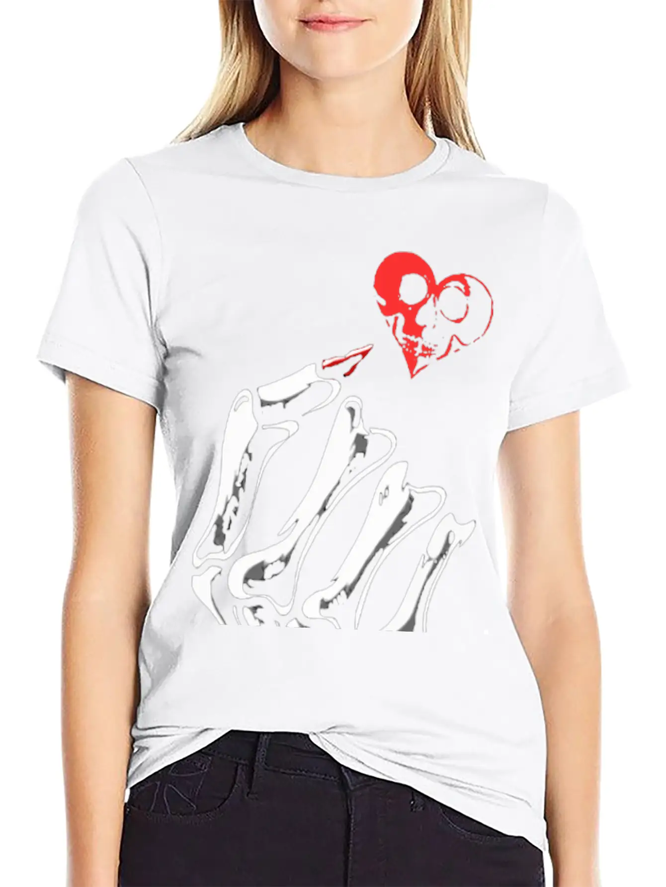 Skull Love Breathable Soft Cotton T-Shirt – Timeless Casual Look
