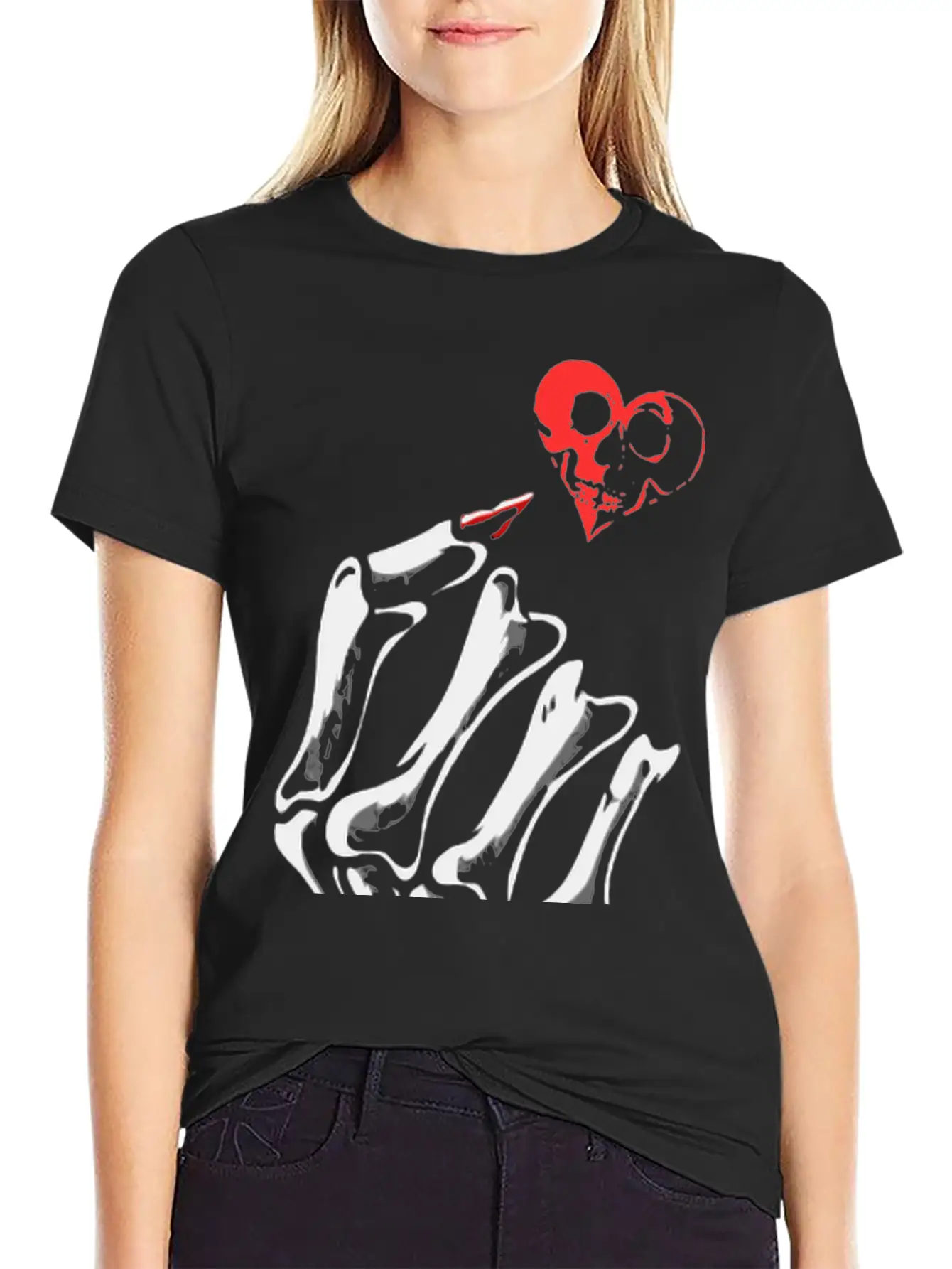 Skull Love Breathable Soft Cotton T-Shirt – Timeless Casual Look