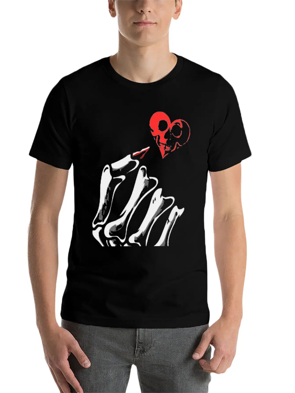 Skull Love Breathable Soft Cotton T-Shirt – Timeless Casual Look