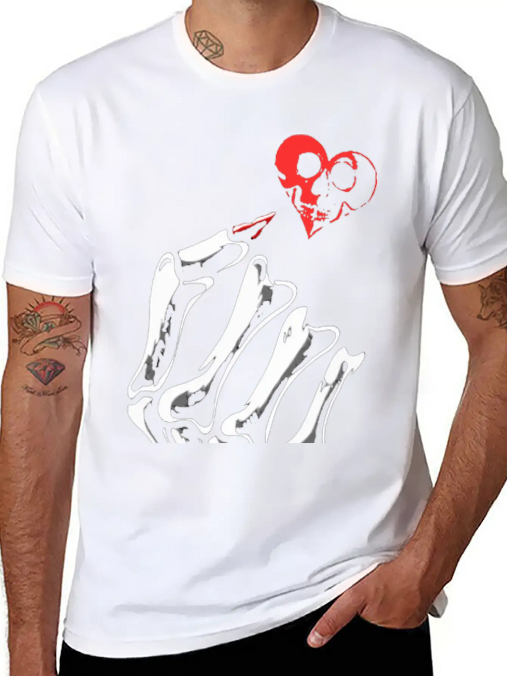 Skull Love Breathable Soft Cotton T-Shirt – Timeless Casual Look