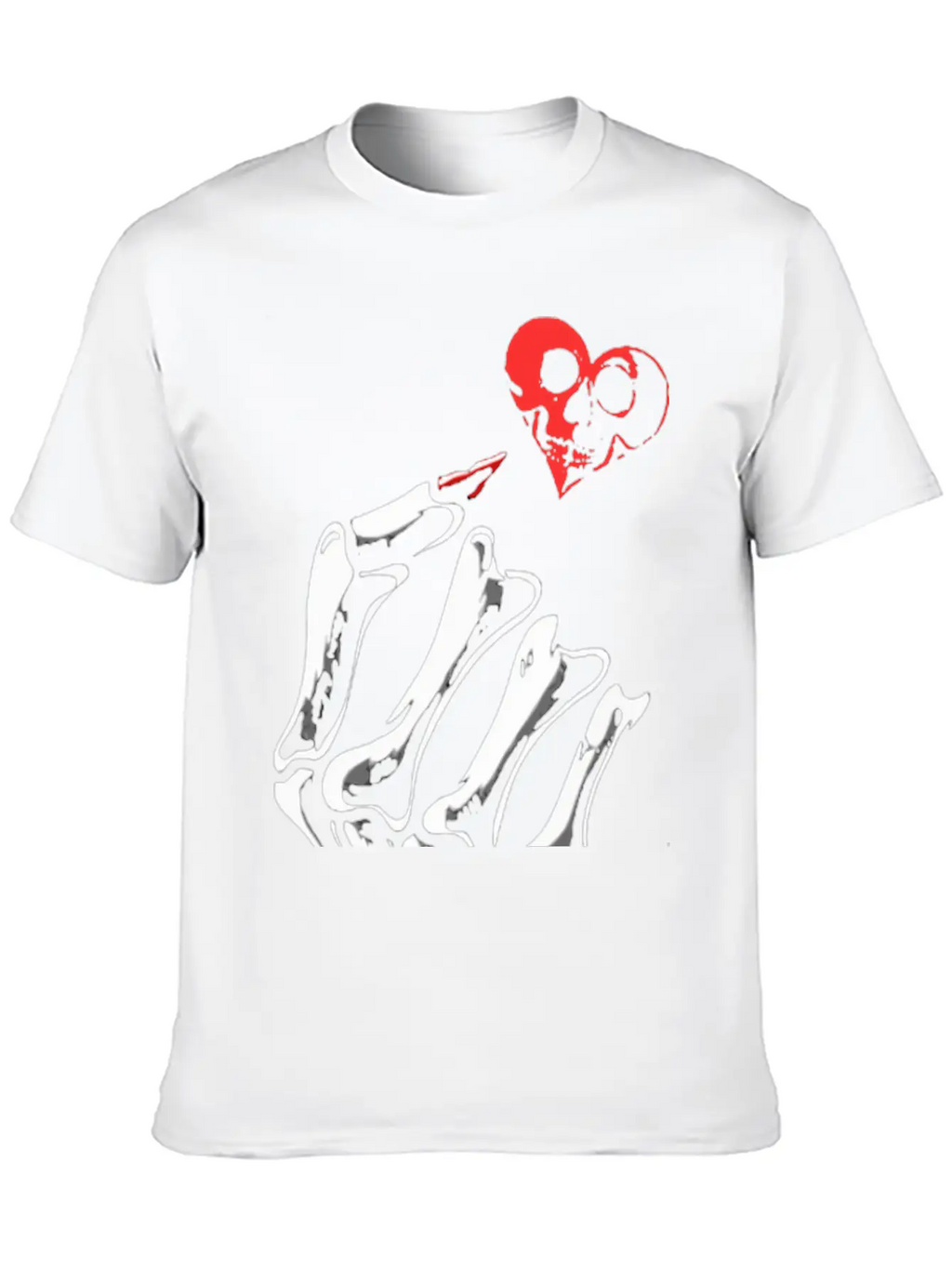 Skull Love Breathable Soft Cotton T-Shirt – Timeless Casual Look