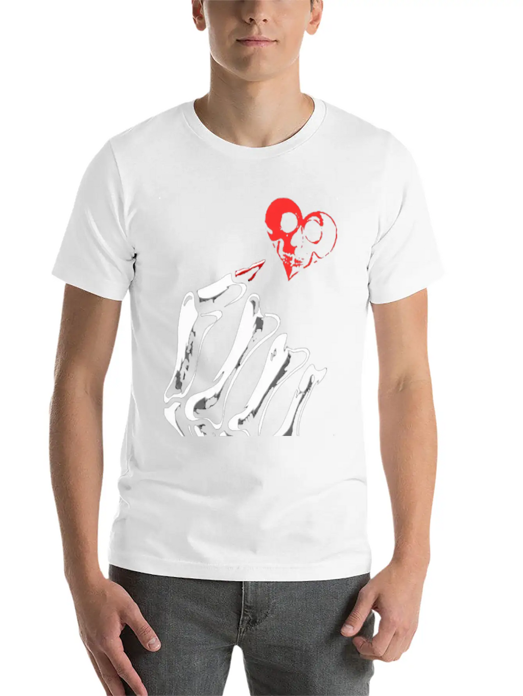 Skull Love Breathable Soft Cotton T-Shirt – Timeless Casual Look