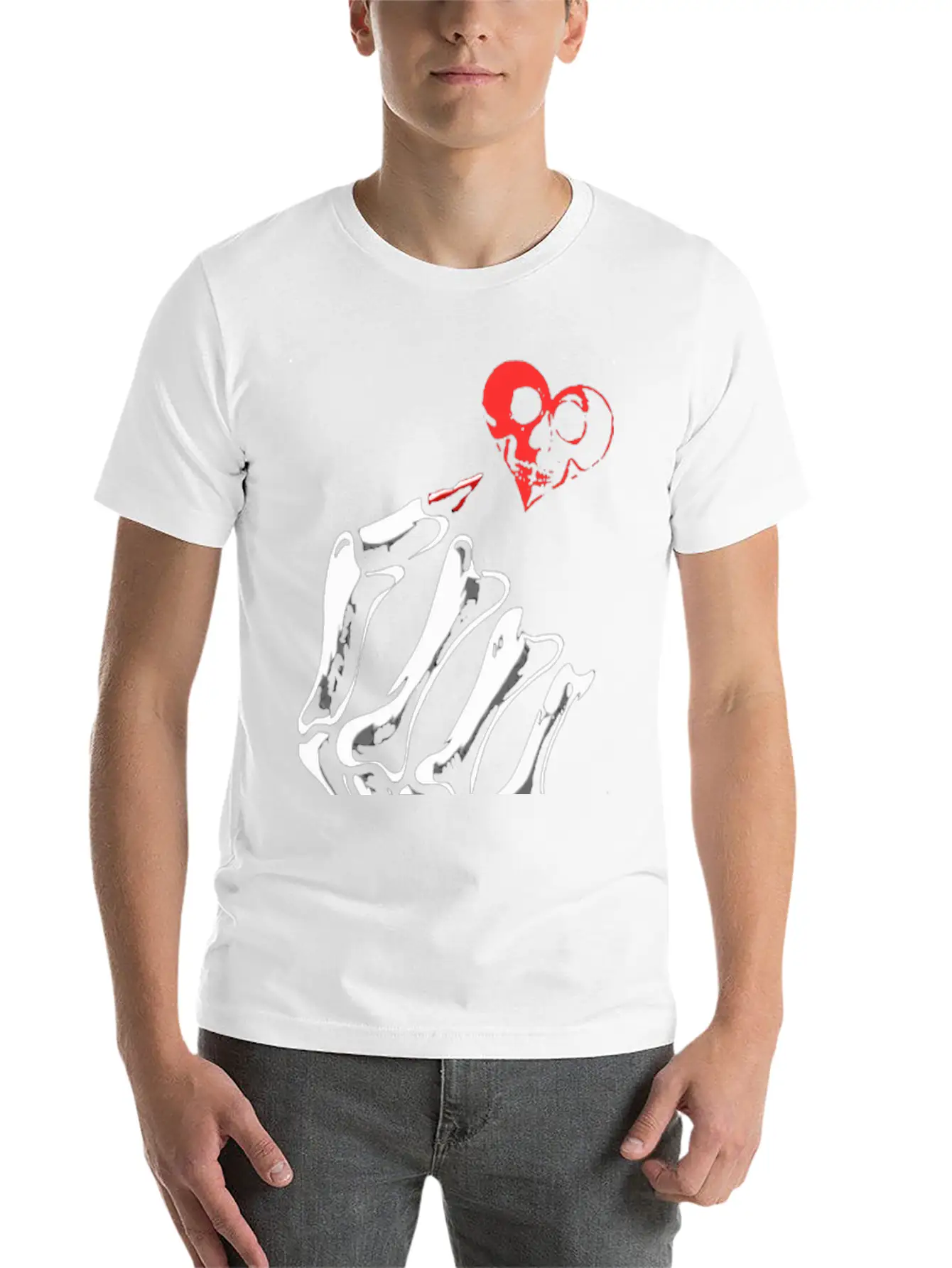 Skull Love Breathable Soft Cotton T-Shirt – Timeless Casual Look