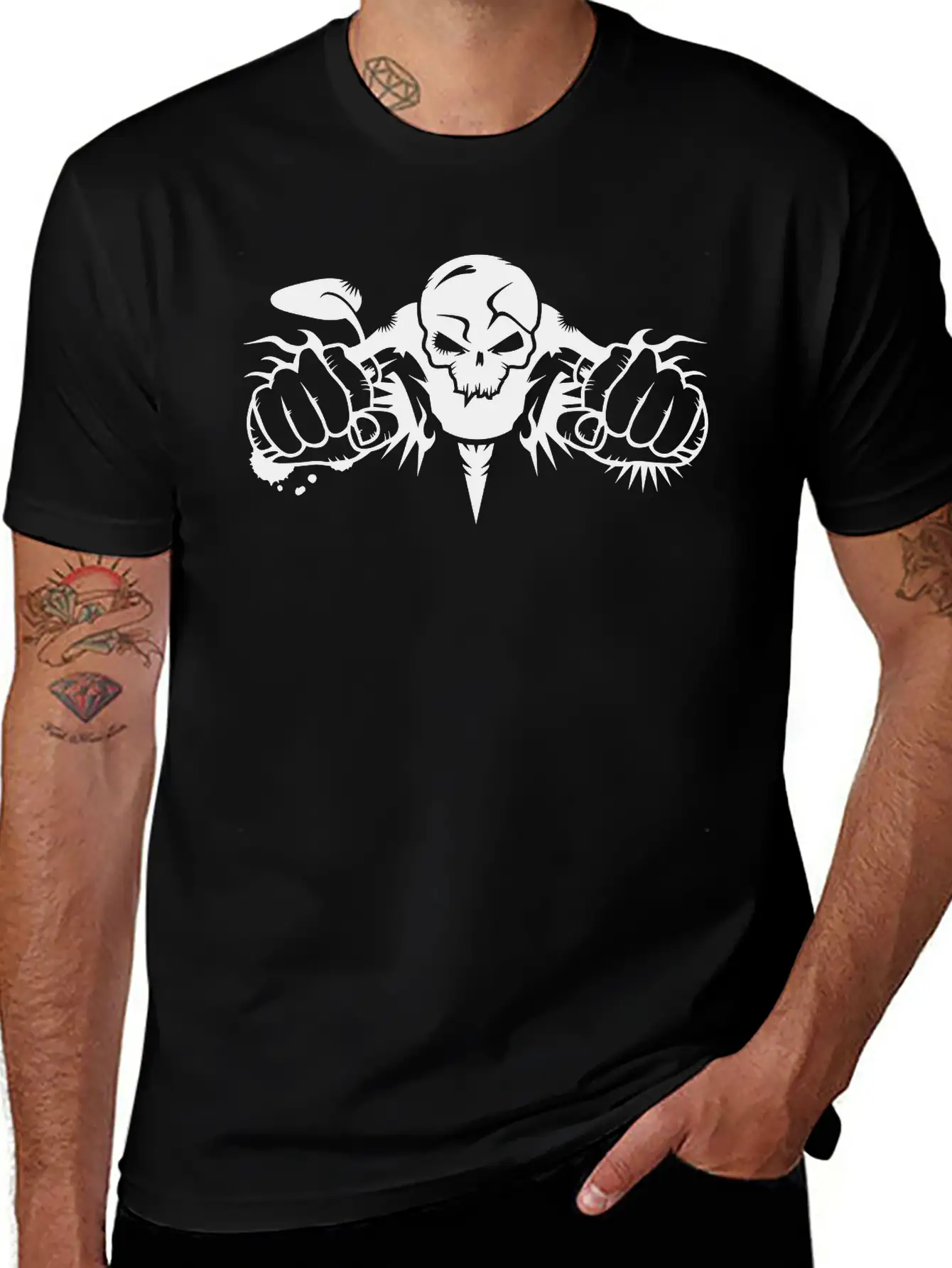 Skull Motorcycle Stylish Everyday T-Shirt – Unisex Basic Cotton Tee