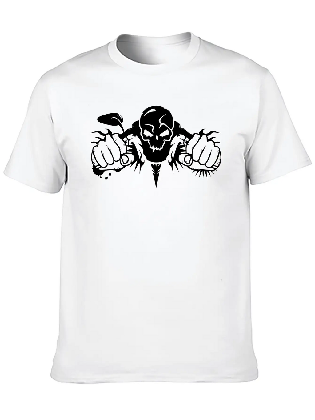 Skull Motorcycle Stylish Everyday T-Shirt – Unisex Basic Cotton Tee
