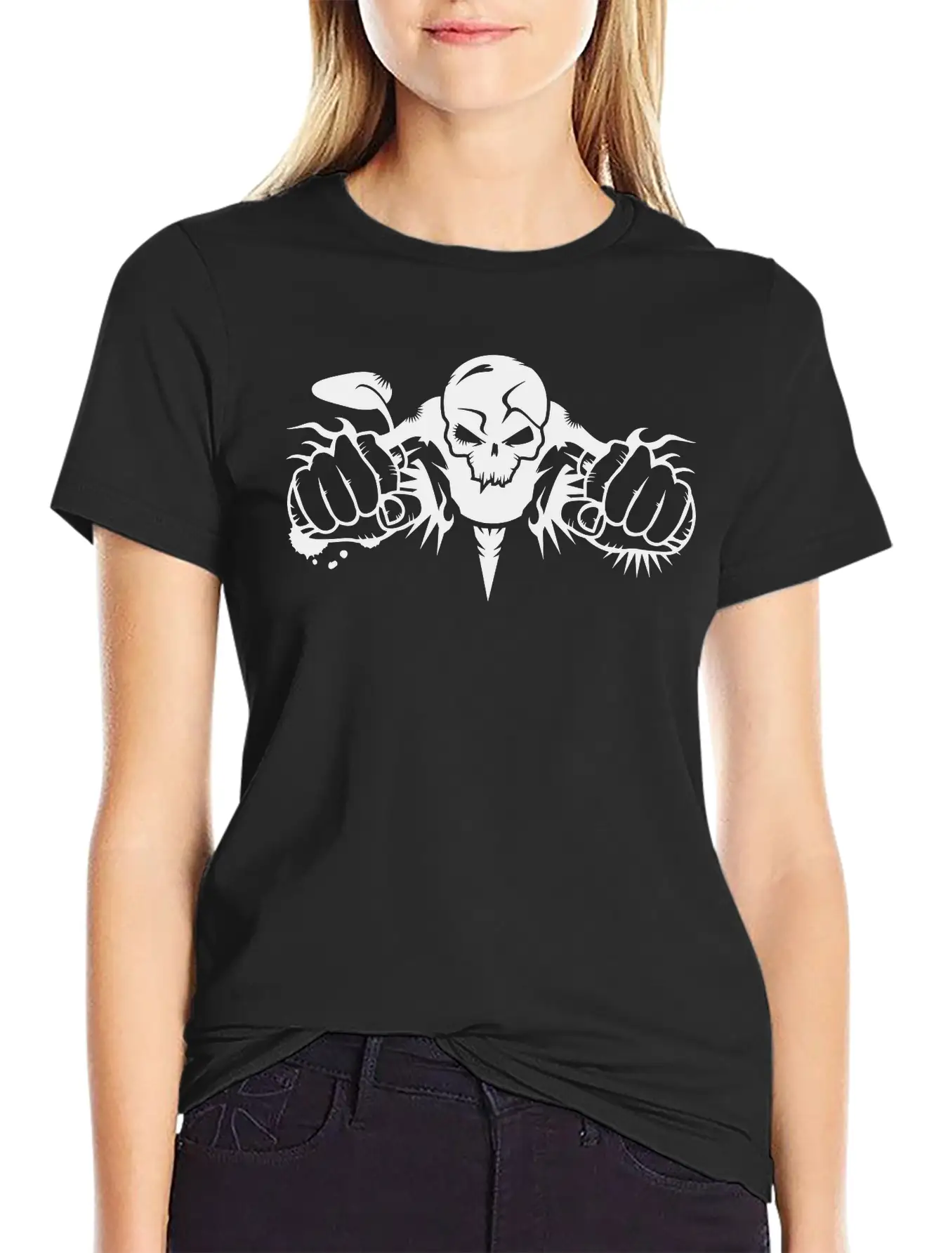 Skull Motorcycle Stylish Everyday T-Shirt – Unisex Basic Cotton Tee