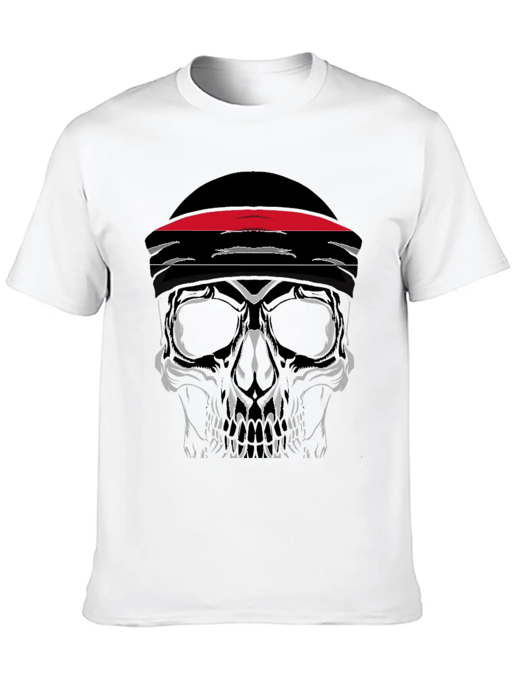 Skull Nationality Country Flag Unisex Short Sleeve Soft Cotton T-Shirt – Casual Everyday Wear