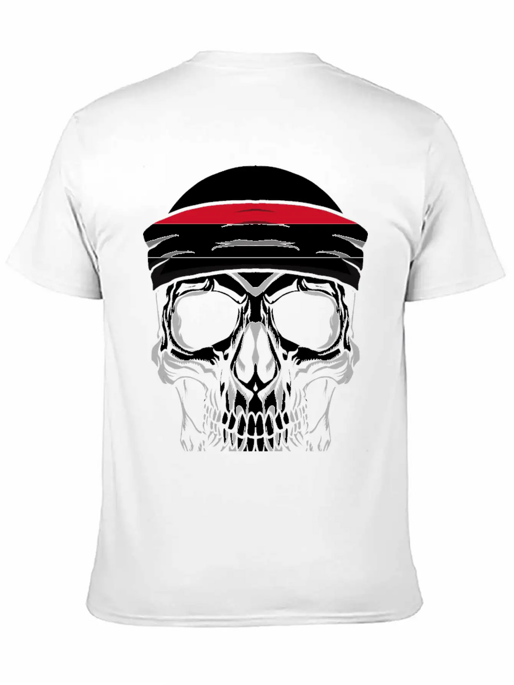Skull Nationality Country Flag Unisex Short Sleeve Soft Cotton T-Shirt – Casual Everyday Wear