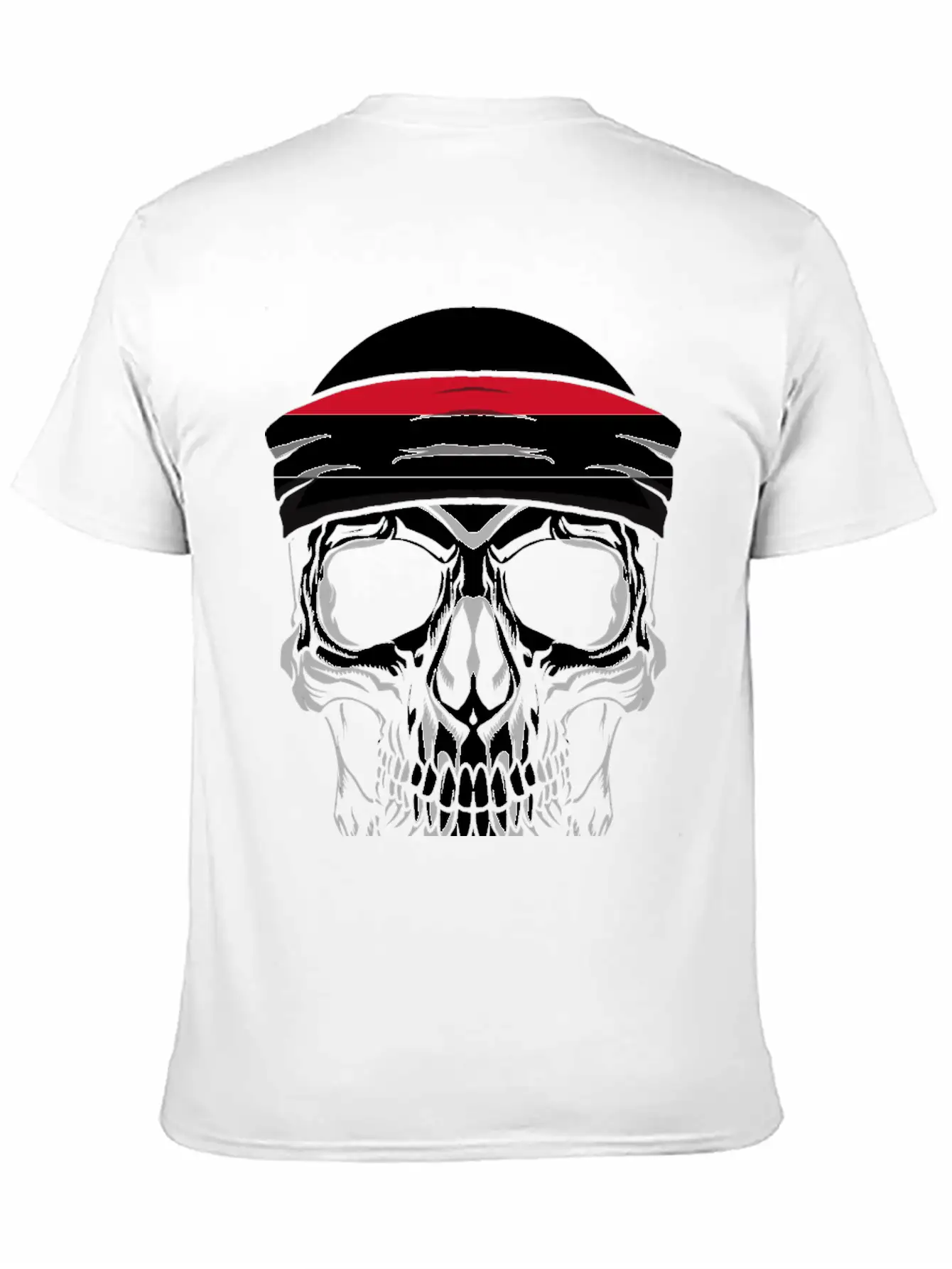 Skull Nationality Country Flag Unisex Short Sleeve Soft Cotton T-Shirt – Casual Everyday Wear