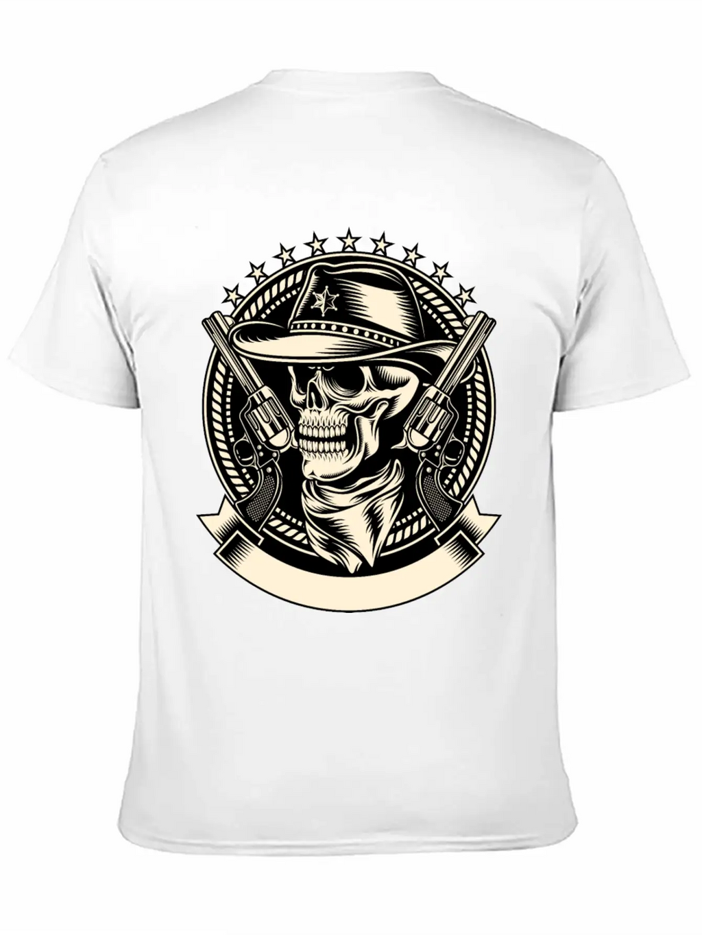 Skull Sheriff Unisex Casual T-Shirt – Clean Design For Daily Comfort