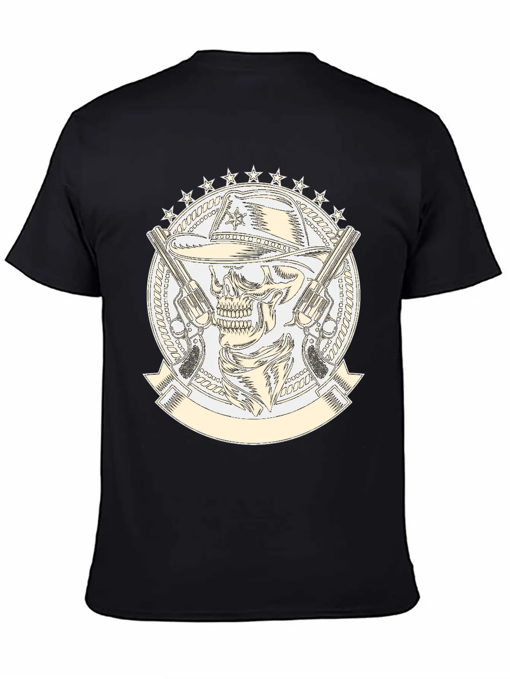 Skull Sheriff Unisex Casual T-Shirt – Clean Design For Daily Comfort