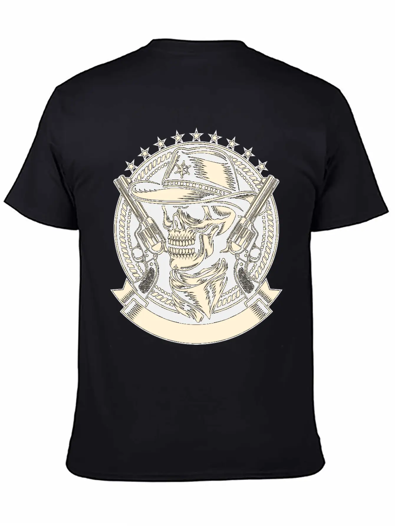 Skull Sheriff Unisex Casual T-Shirt – Clean Design For Daily Comfort