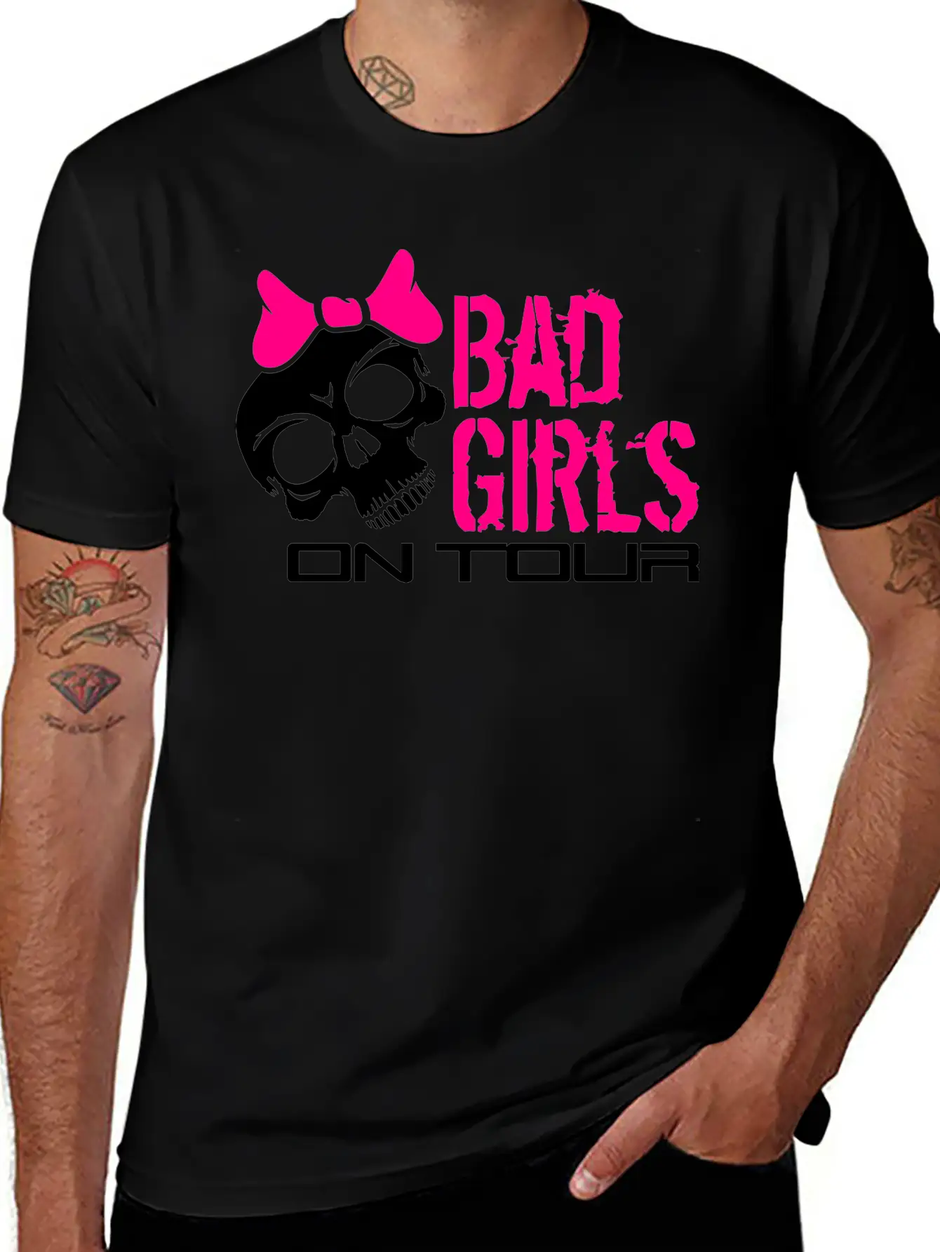 Skull Skull Evil Bad Dangerous On Tour On The Go D Unisex Short Sleeve Soft Cotton T-Shirt – Casual Everyday Wear