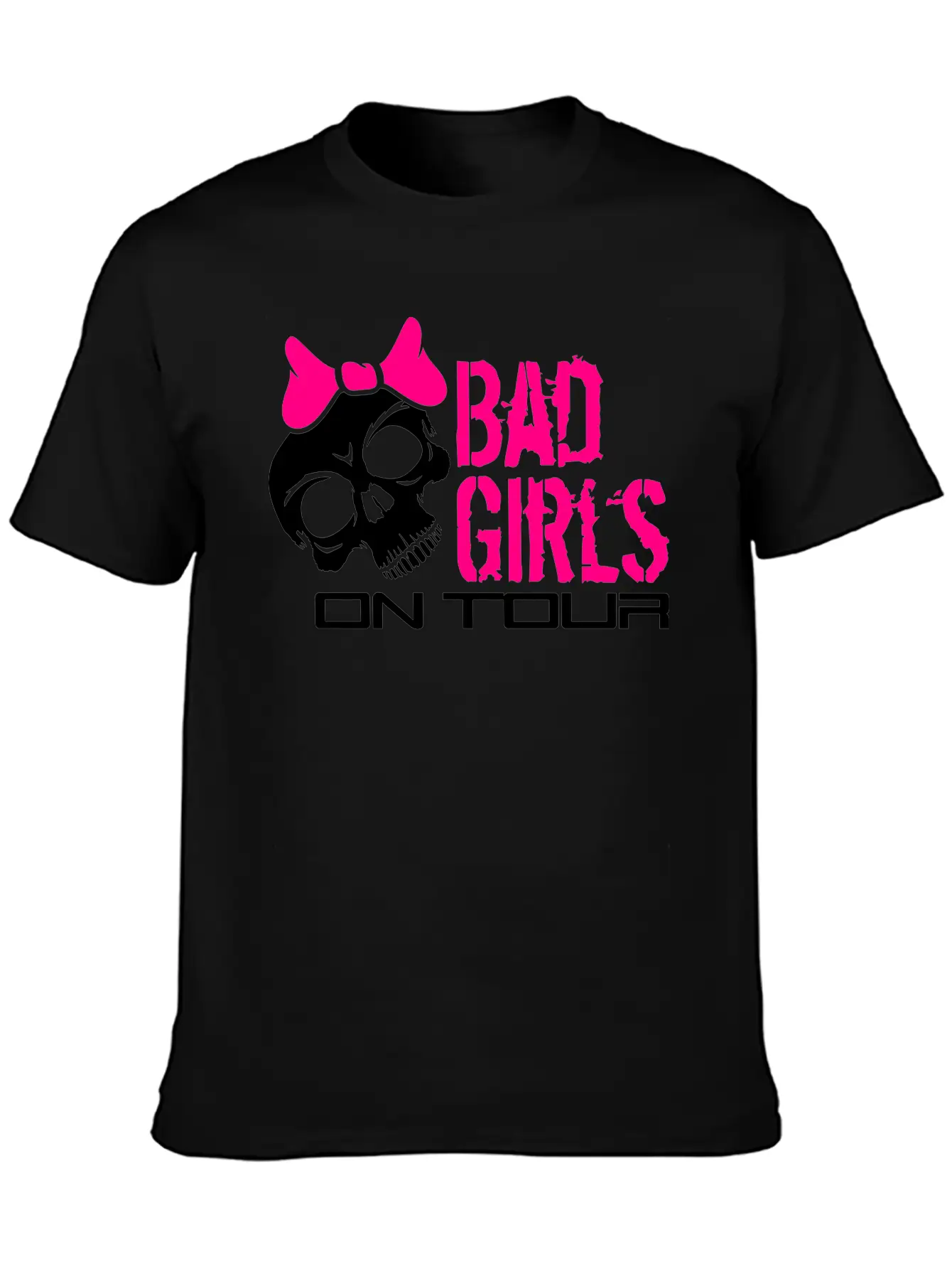 Skull Skull Evil Bad Dangerous On Tour On The Go D Unisex Short Sleeve Soft Cotton T-Shirt – Casual Everyday Wear