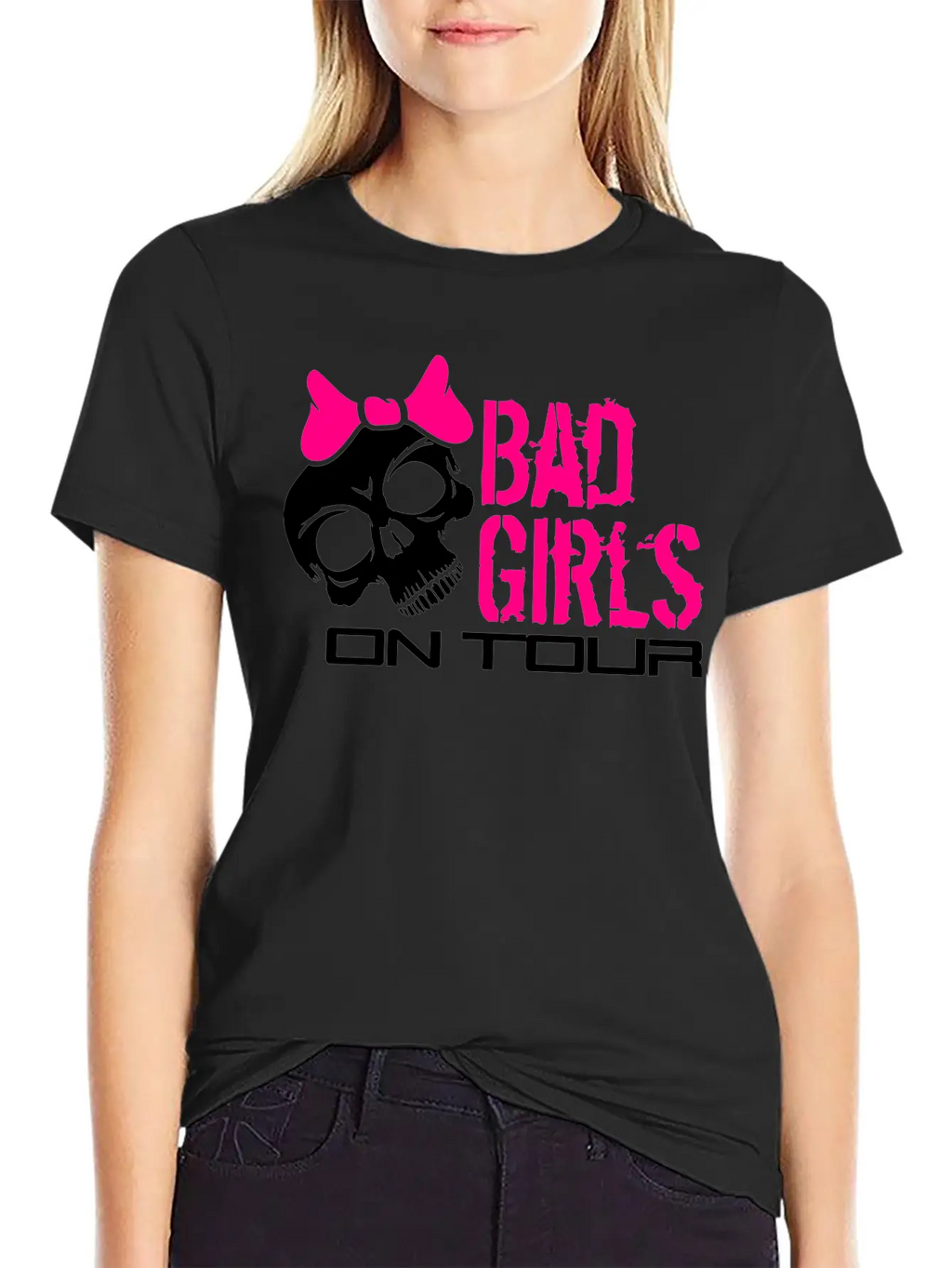 Skull Skull Evil Bad Dangerous On Tour On The Go D Unisex Short Sleeve Soft Cotton T-Shirt – Casual Everyday Wear