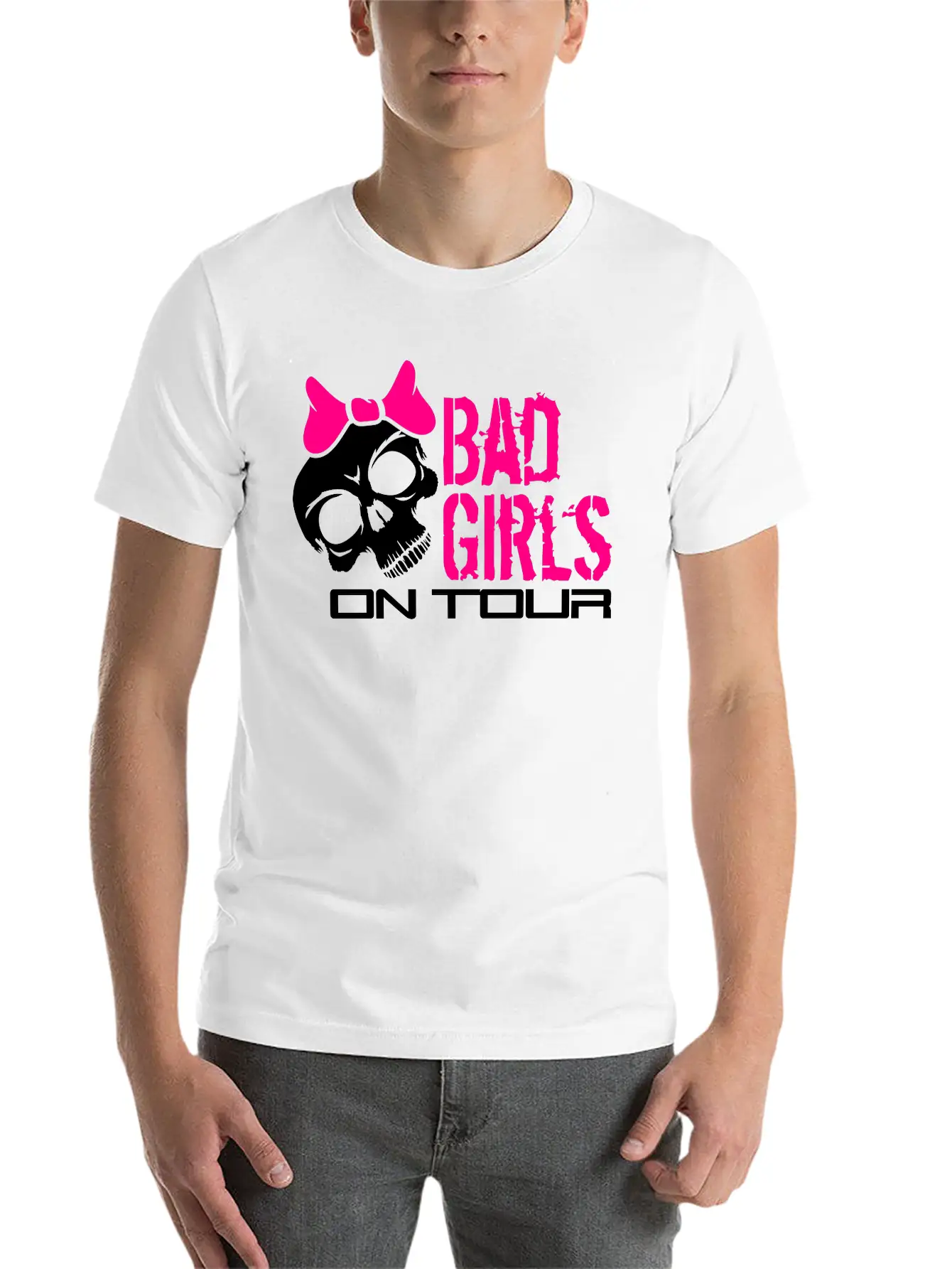 Skull Skull Evil Bad Dangerous On Tour On The Go D Unisex Short Sleeve Soft Cotton T-Shirt – Casual Everyday Wear