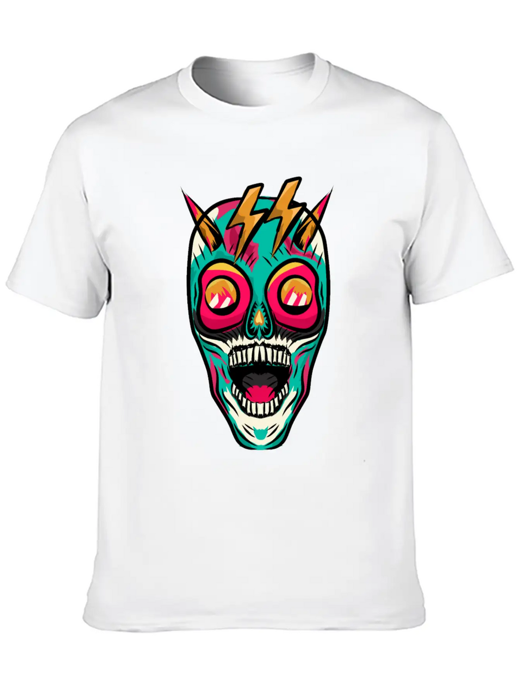 Skull-tastic Unisex Casual T-Shirt – Clean Design For Daily Comfort