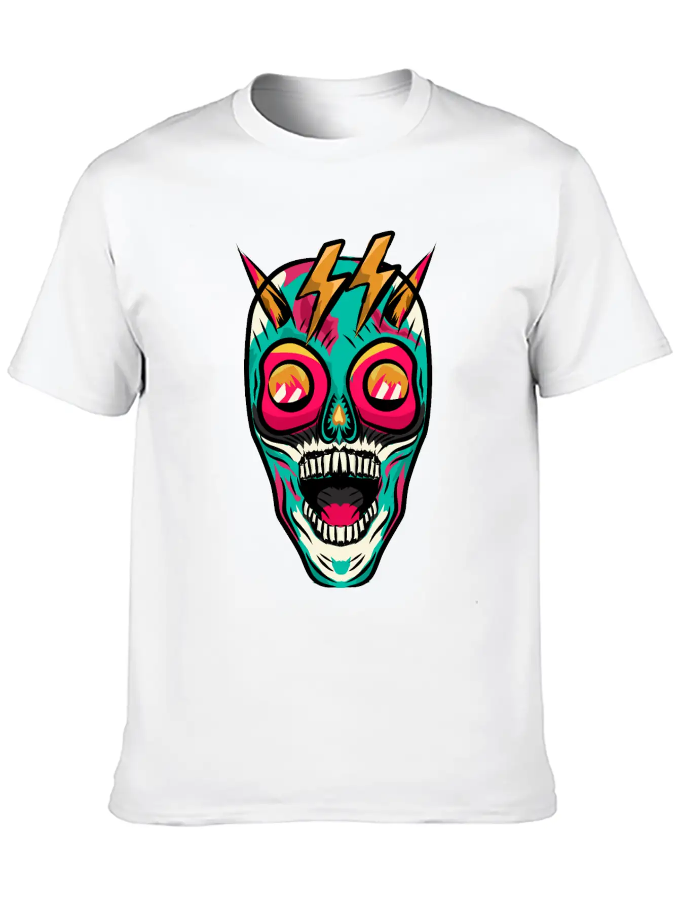 Skull-tastic Unisex Casual T-Shirt – Clean Design For Daily Comfort