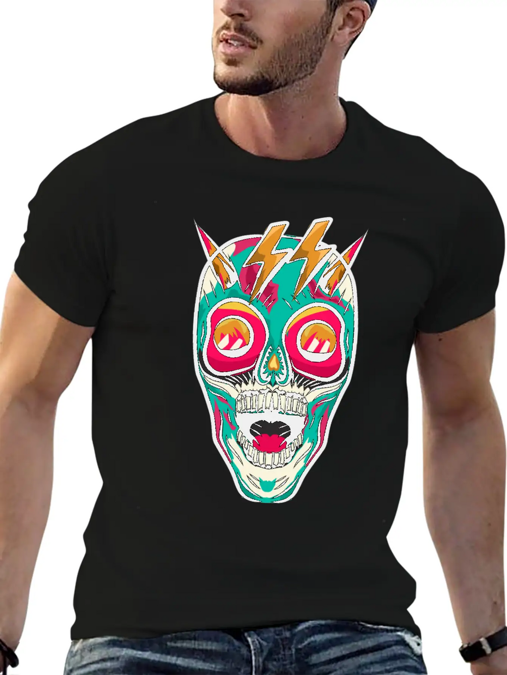 Skull-tastic Unisex Casual T-Shirt – Clean Design For Daily Comfort