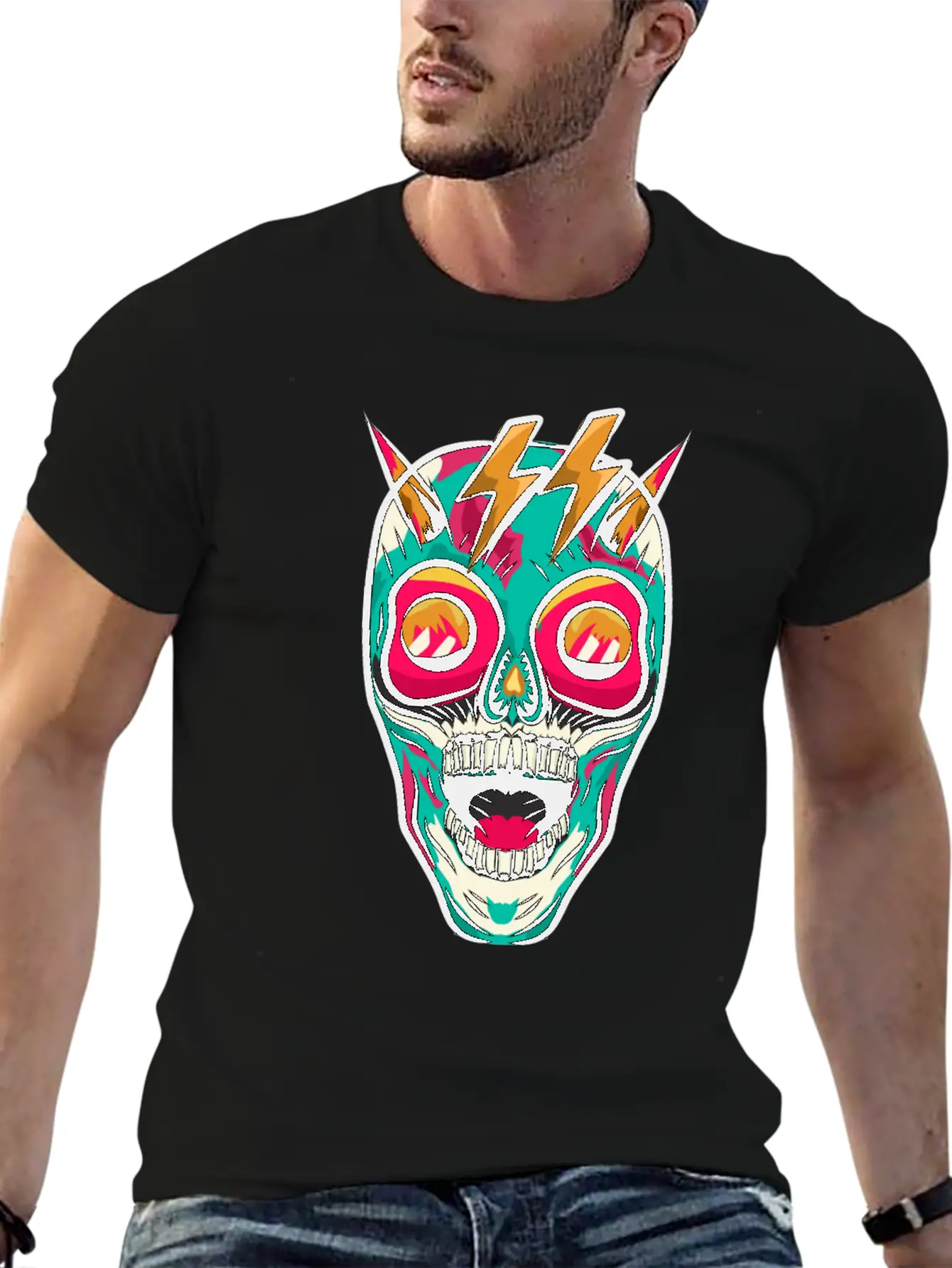 Skull-tastic Unisex Casual T-Shirt – Clean Design For Daily Comfort