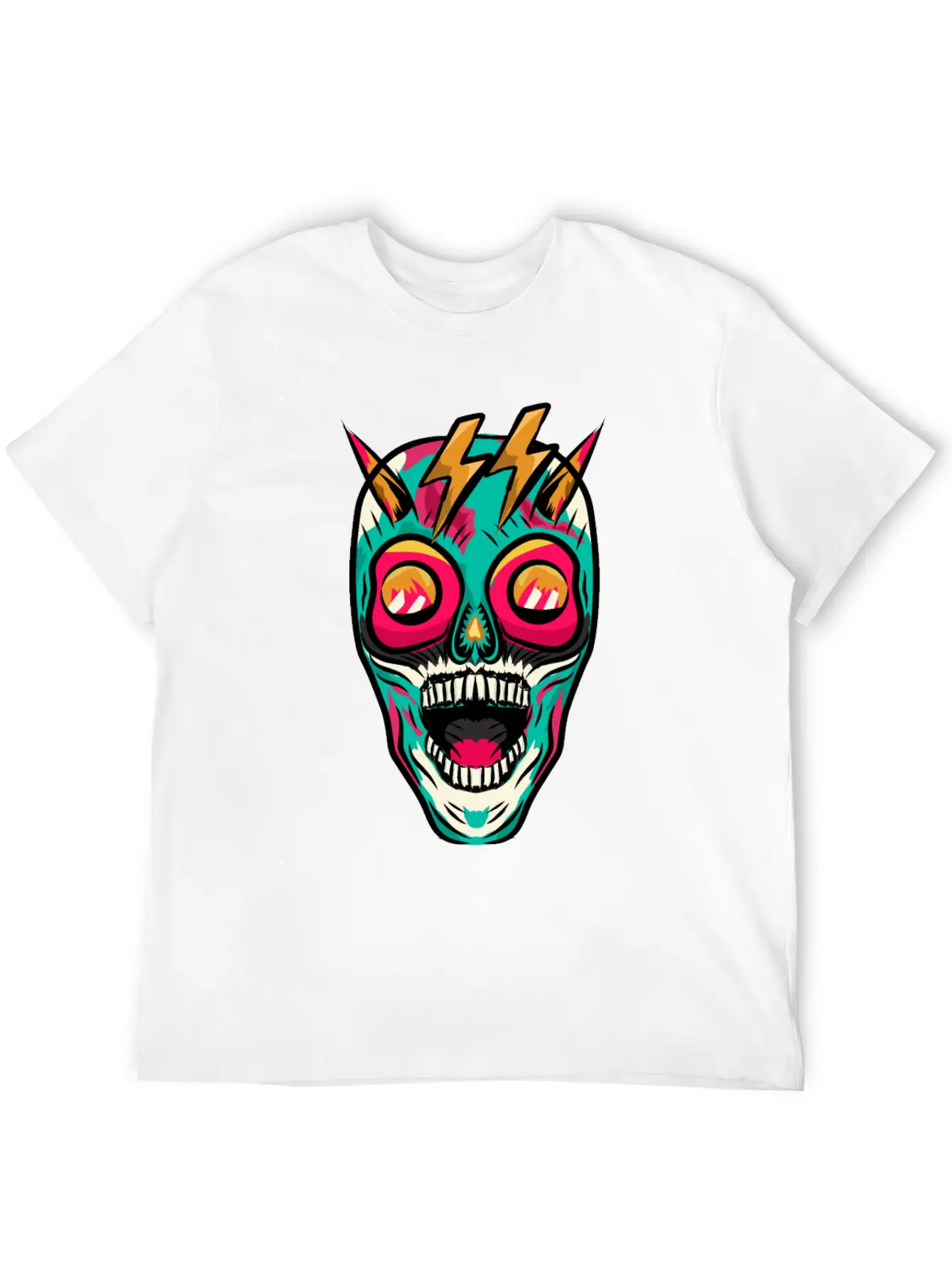 Skull-tastic Unisex Casual T-Shirt – Clean Design For Daily Comfort