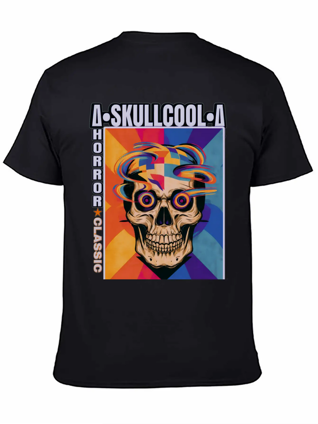 Skullcool Art Horror Classic Unisex Short Sleeve Soft Cotton T-Shirt – Casual Everyday Wear
