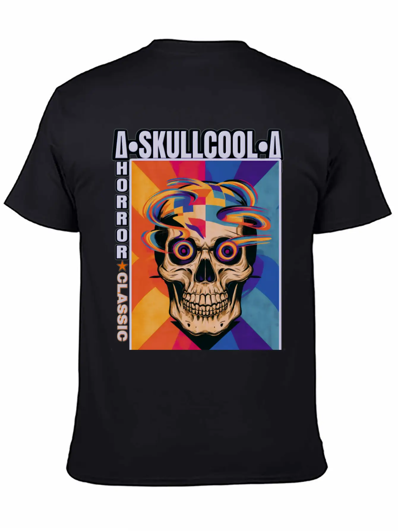 Skullcool Art Horror Classic Unisex Short Sleeve Soft Cotton T-Shirt – Casual Everyday Wear