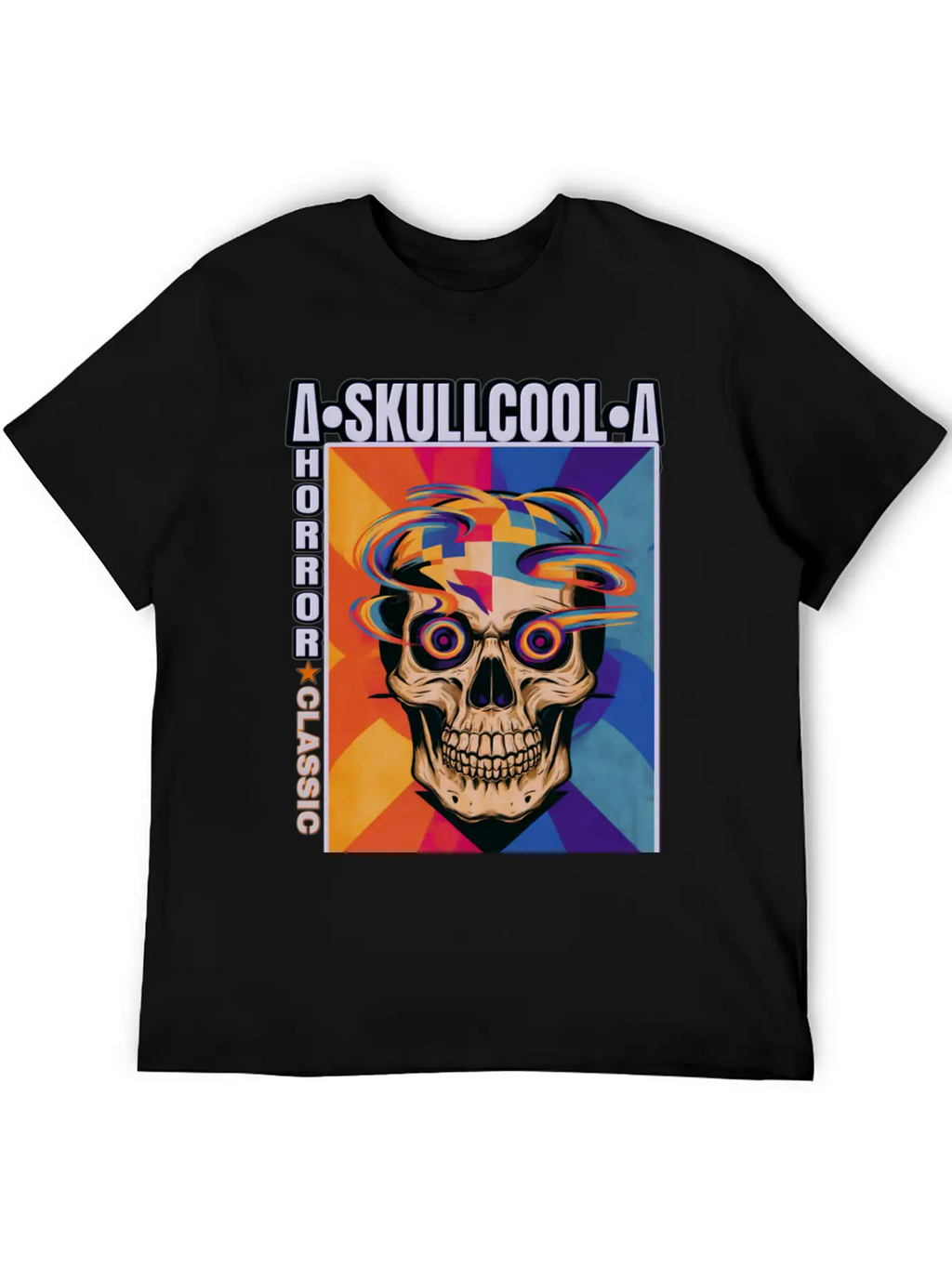 Skullcool Art Horror Classic Unisex Short Sleeve Soft Cotton T-Shirt – Casual Everyday Wear