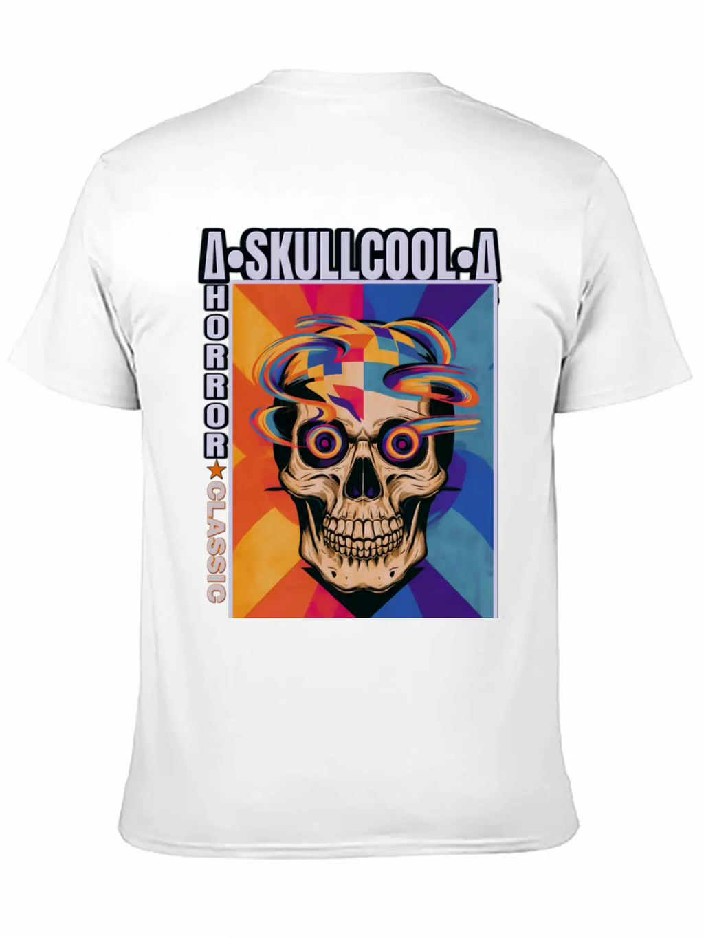 Skullcool Art Horror Classic Unisex Short Sleeve Soft Cotton T-Shirt – Casual Everyday Wear