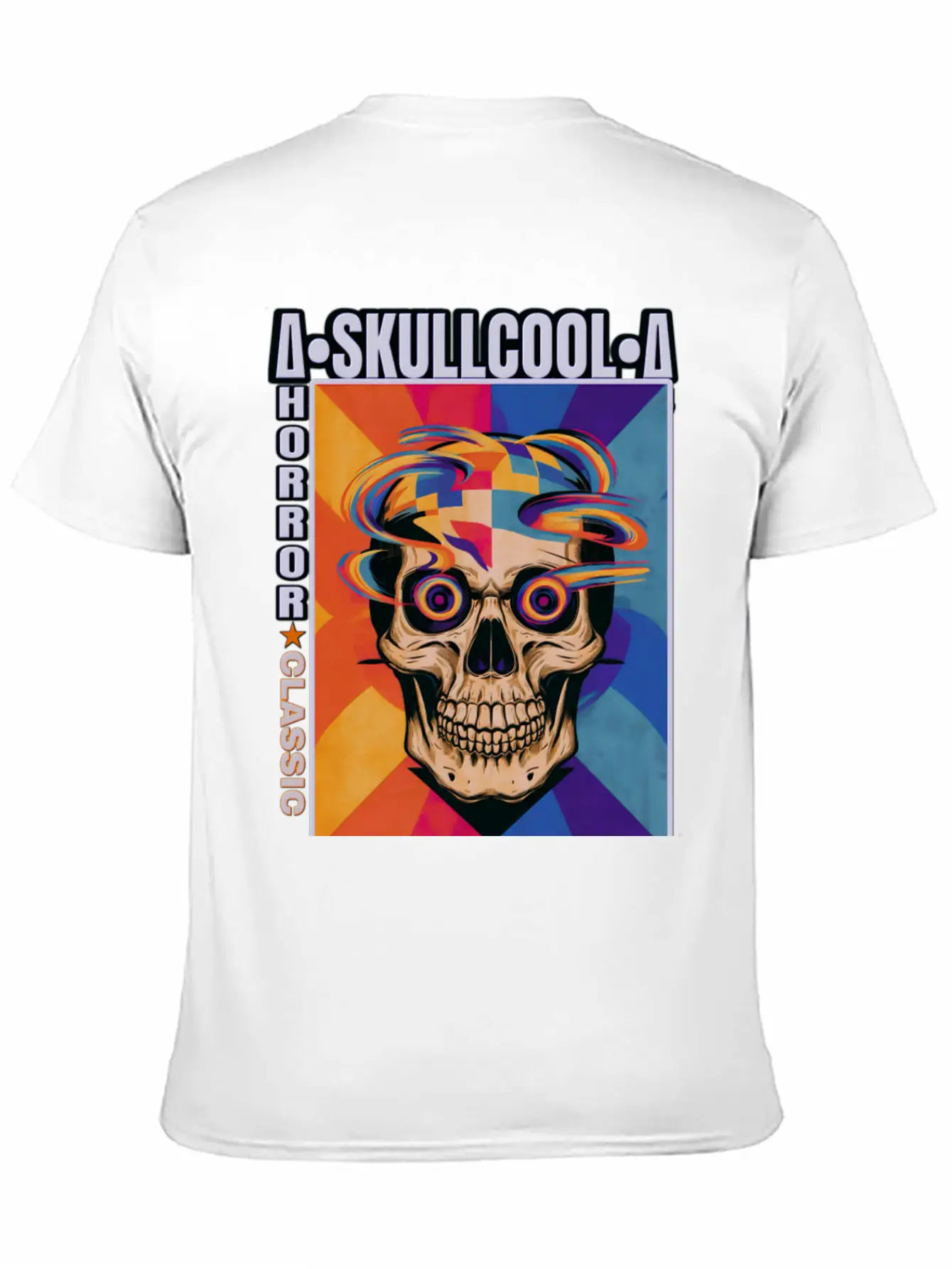 Skullcool Art Horror Classic Unisex Short Sleeve Soft Cotton T-Shirt – Casual Everyday Wear