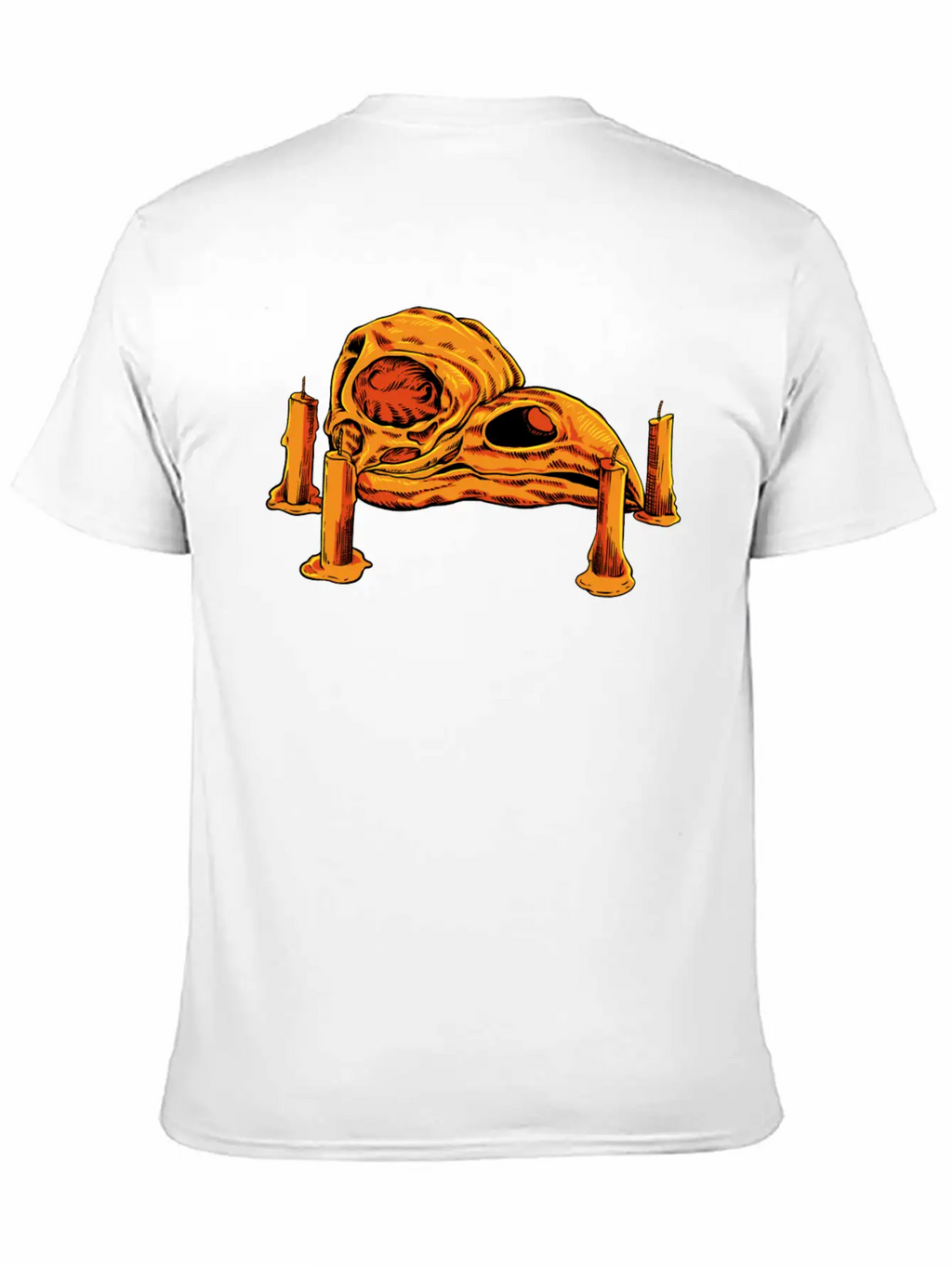 Skulls And Candles Gothic Raven Skull Unisex Casual T-Shirt – Clean Design For Daily Comfort