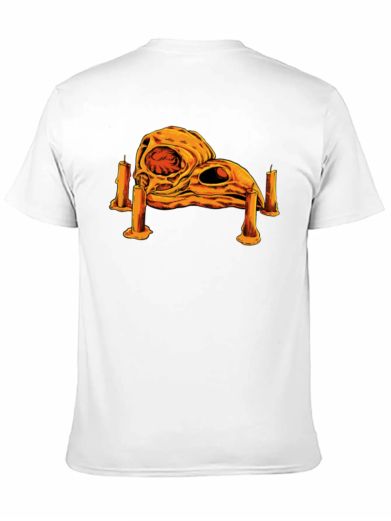 Skulls And Candles Gothic Raven Skull Unisex Casual T-Shirt – Clean Design For Daily Comfort