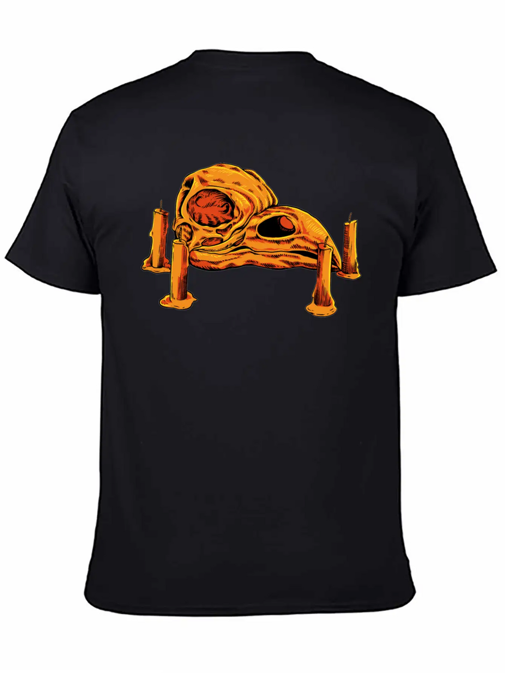 Skulls And Candles Gothic Raven Skull Unisex Casual T-Shirt – Clean Design For Daily Comfort