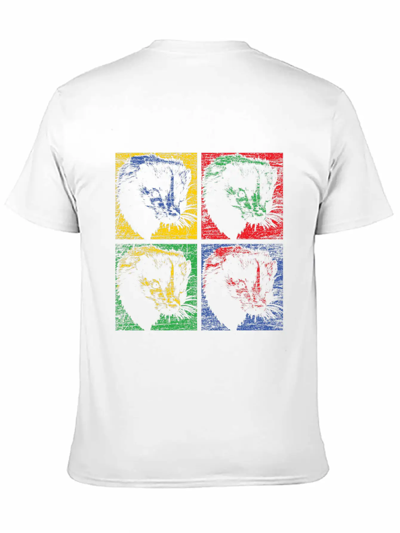 Skunk Pop Art Unisex Short Sleeve Soft Cotton T-Shirt – Casual Everyday Wear