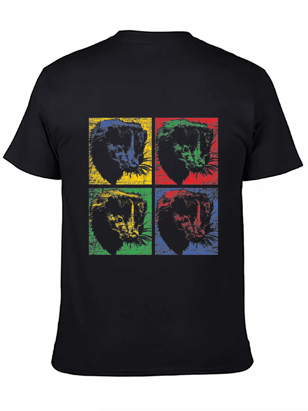 Skunk Pop Art Unisex Short Sleeve Soft Cotton T-Shirt – Casual Everyday Wear