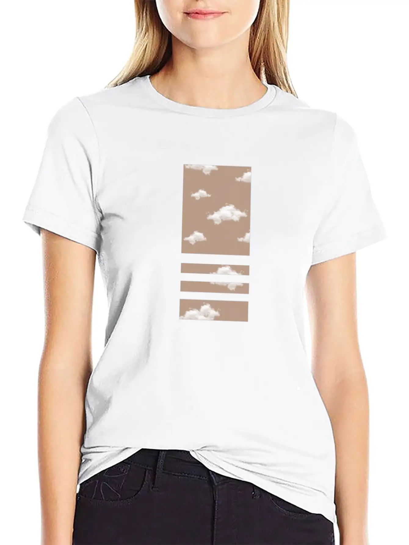 Sky Background Unisex Short Sleeve Soft Cotton T-Shirt – Casual Everyday Wear