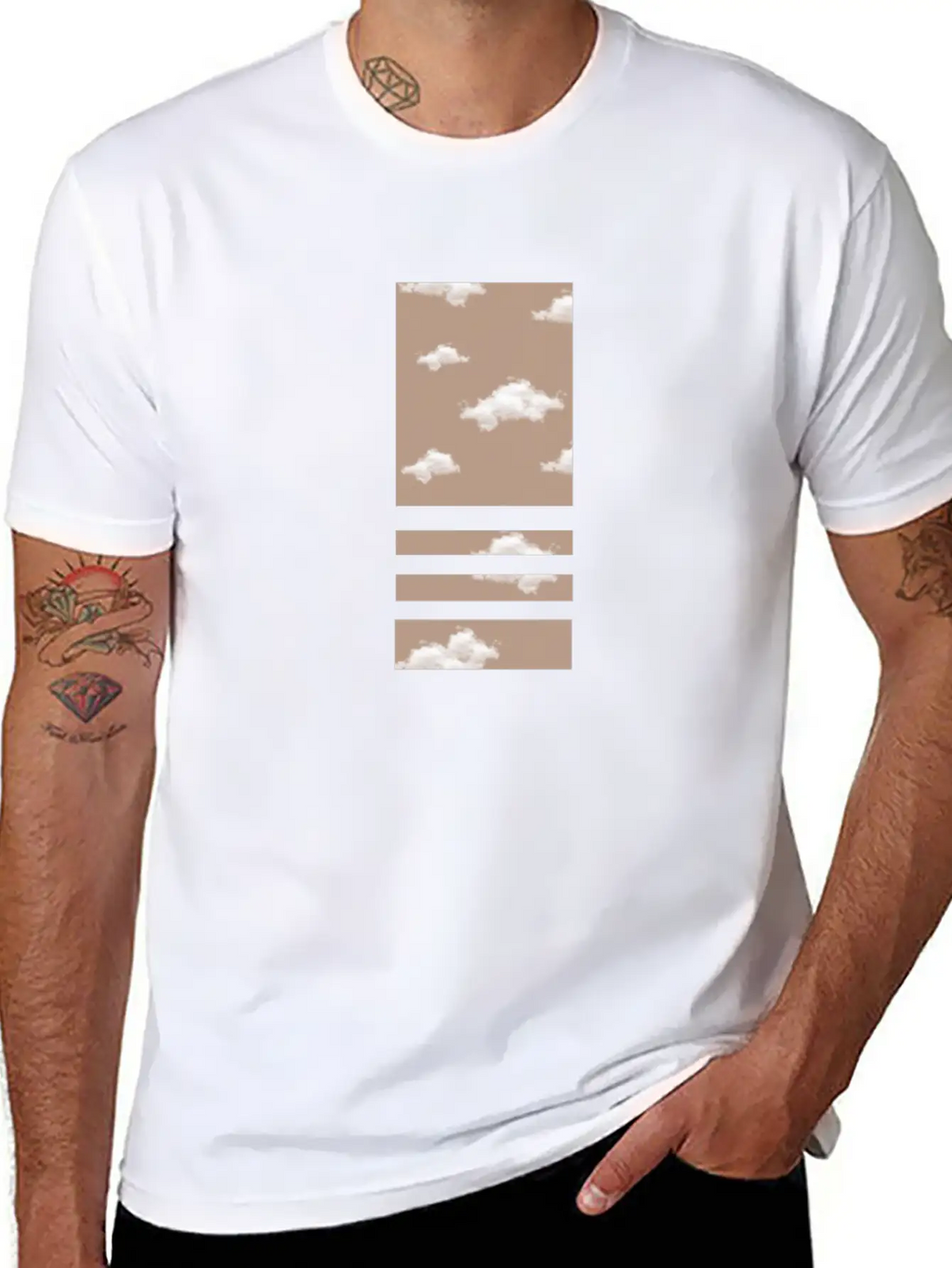 Sky Background Unisex Short Sleeve Soft Cotton T-Shirt – Casual Everyday Wear