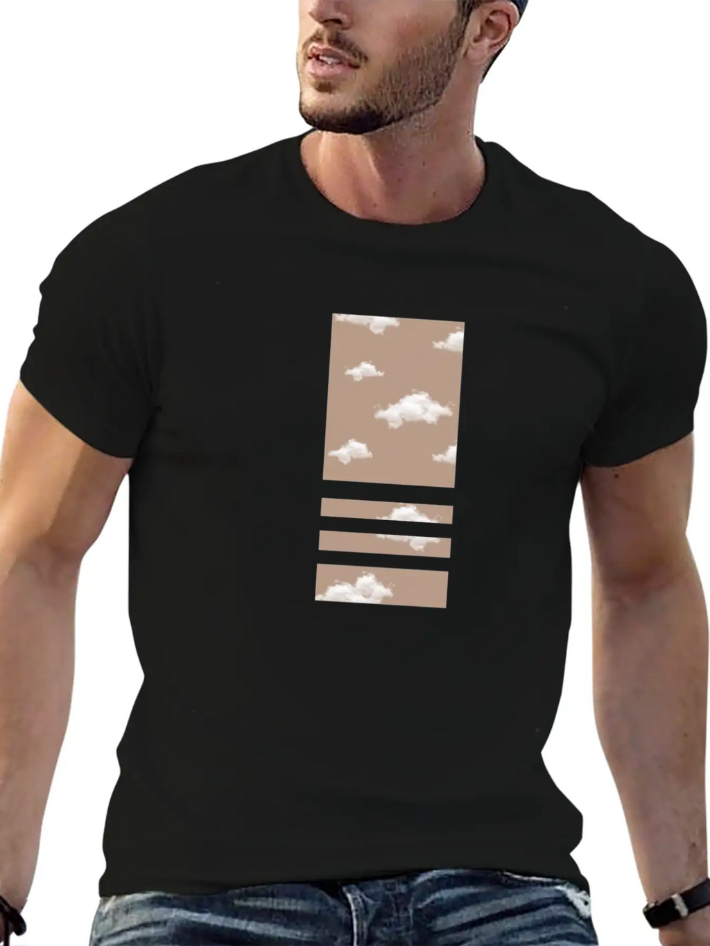 Sky Background Unisex Short Sleeve Soft Cotton T-Shirt – Casual Everyday Wear