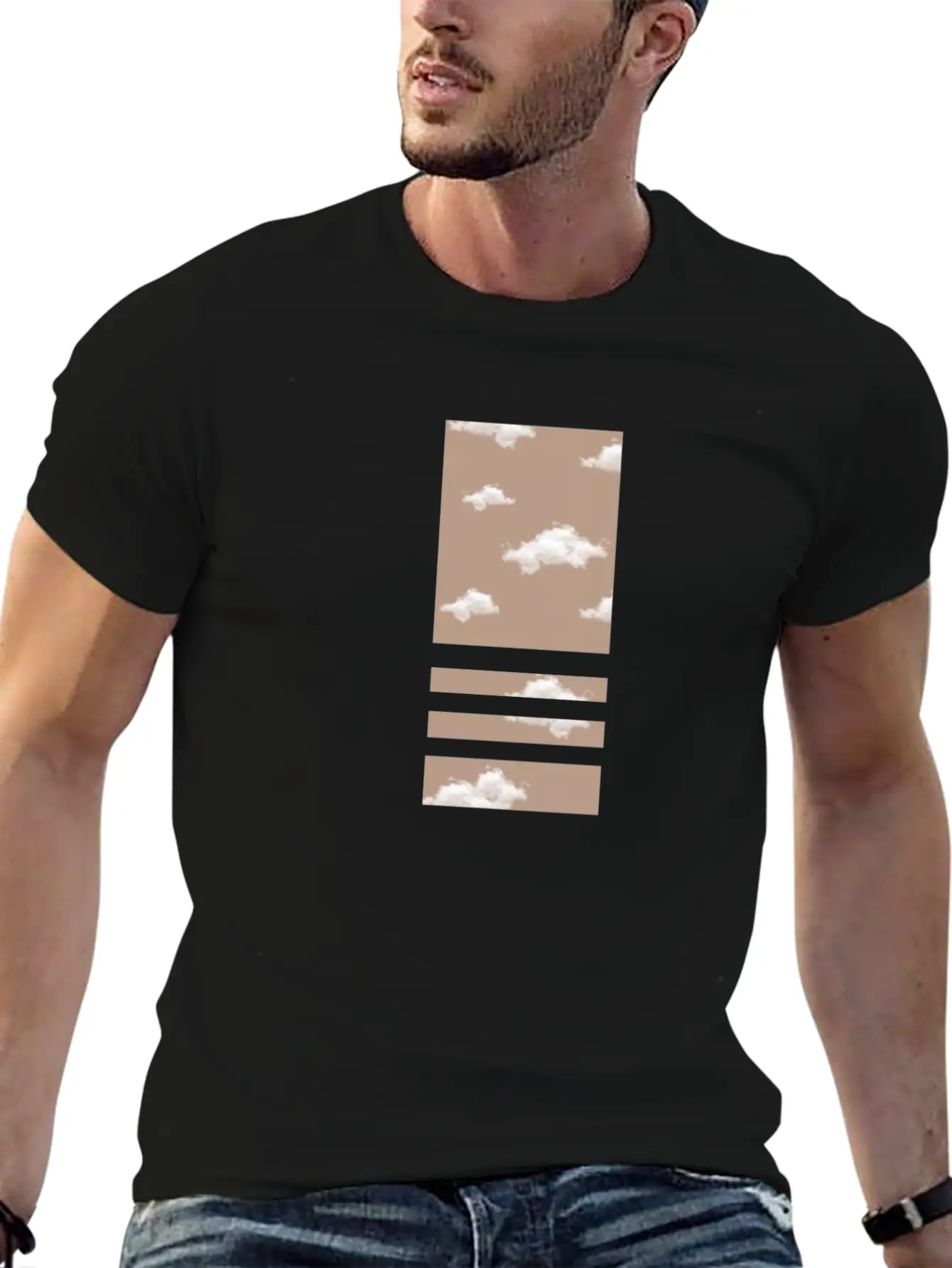 Sky Background Unisex Short Sleeve Soft Cotton T-Shirt – Casual Everyday Wear