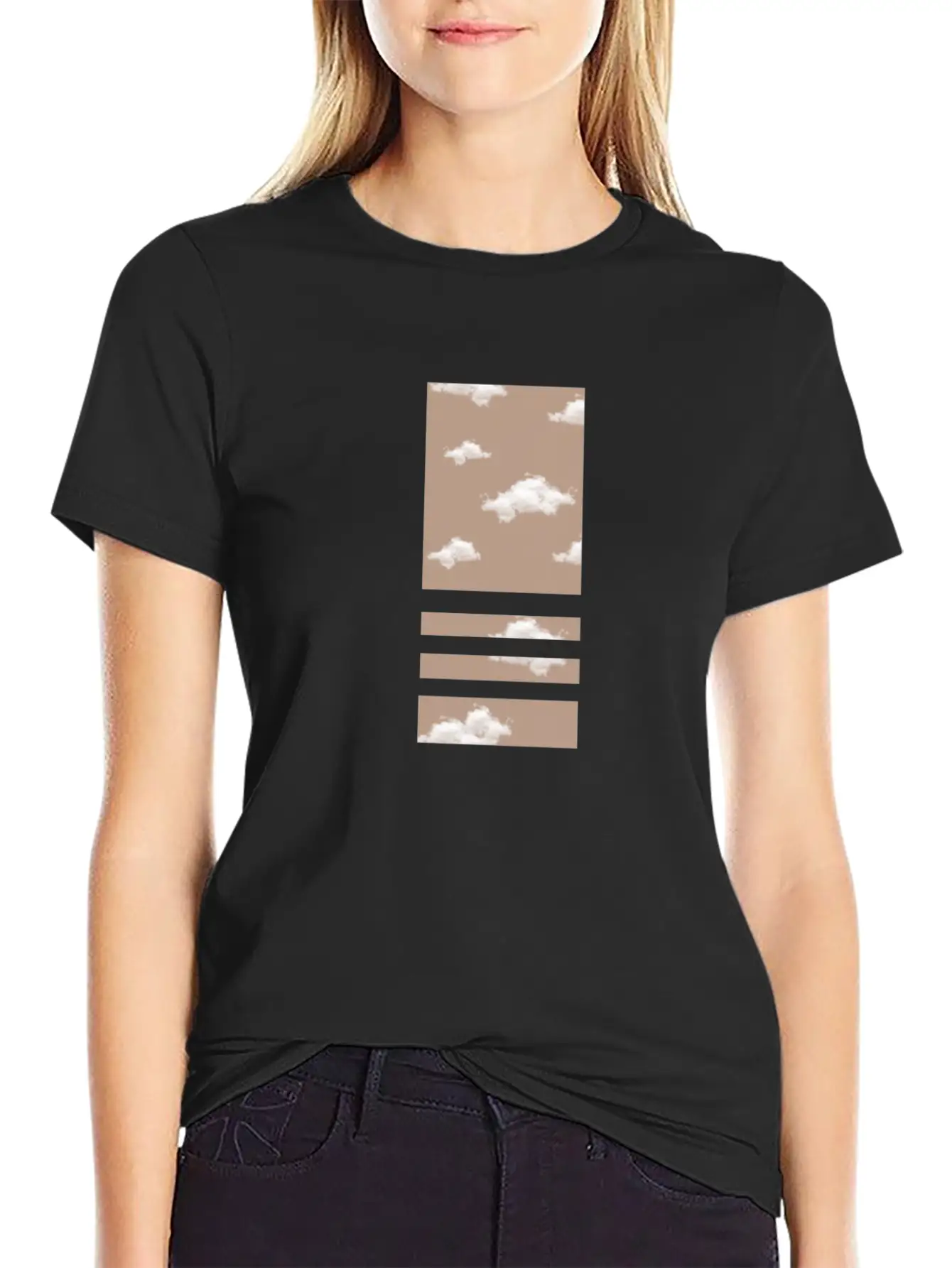 Sky Background Unisex Short Sleeve Soft Cotton T-Shirt – Casual Everyday Wear
