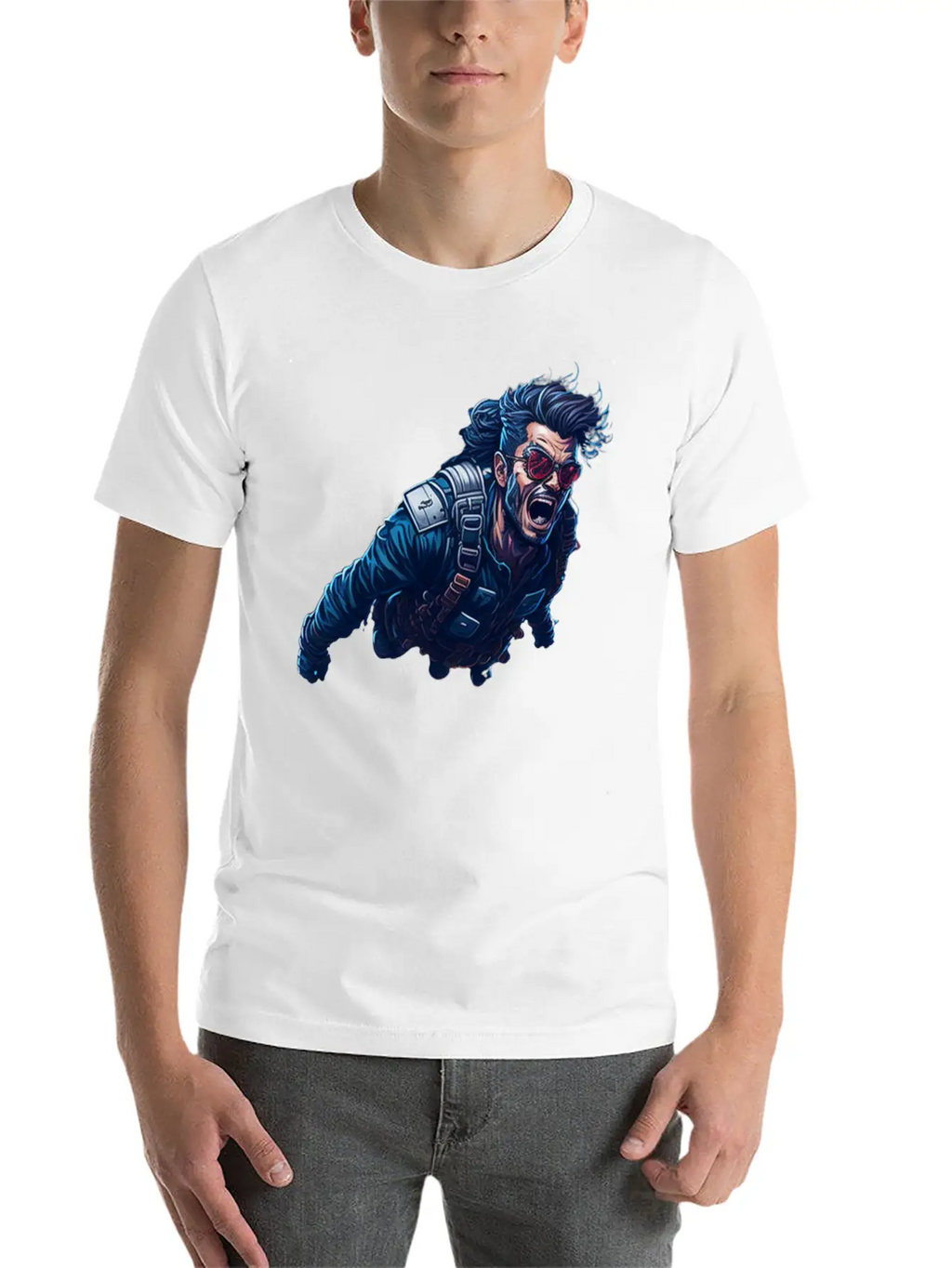 Sky Diving Unisex Short Sleeve Soft Cotton T-Shirt – Casual Everyday Wear