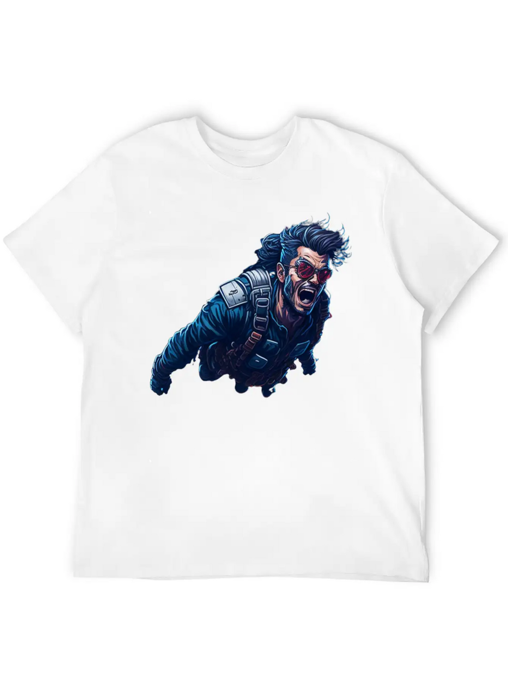 Sky Diving Unisex Short Sleeve Soft Cotton T-Shirt – Casual Everyday Wear