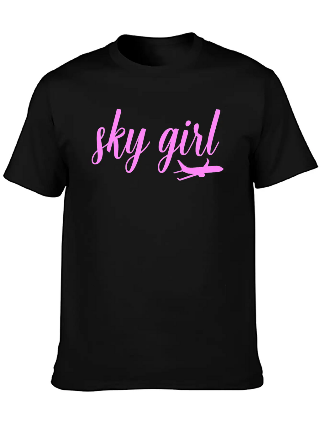 Sky Girl Flight Attendant Cabin Crew Job Unisex Casual T-Shirt – Clean Design For Daily Comfort