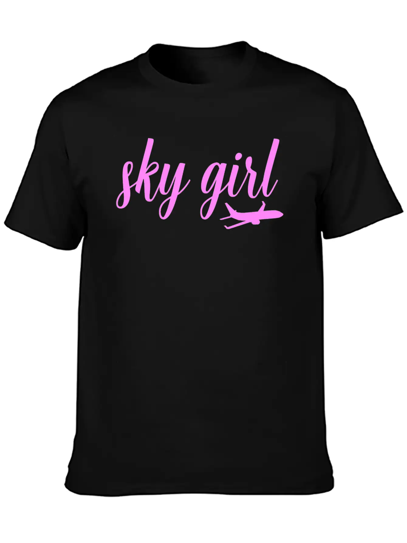 Sky Girl Flight Attendant Cabin Crew Job Unisex Casual T-Shirt – Clean Design For Daily Comfort