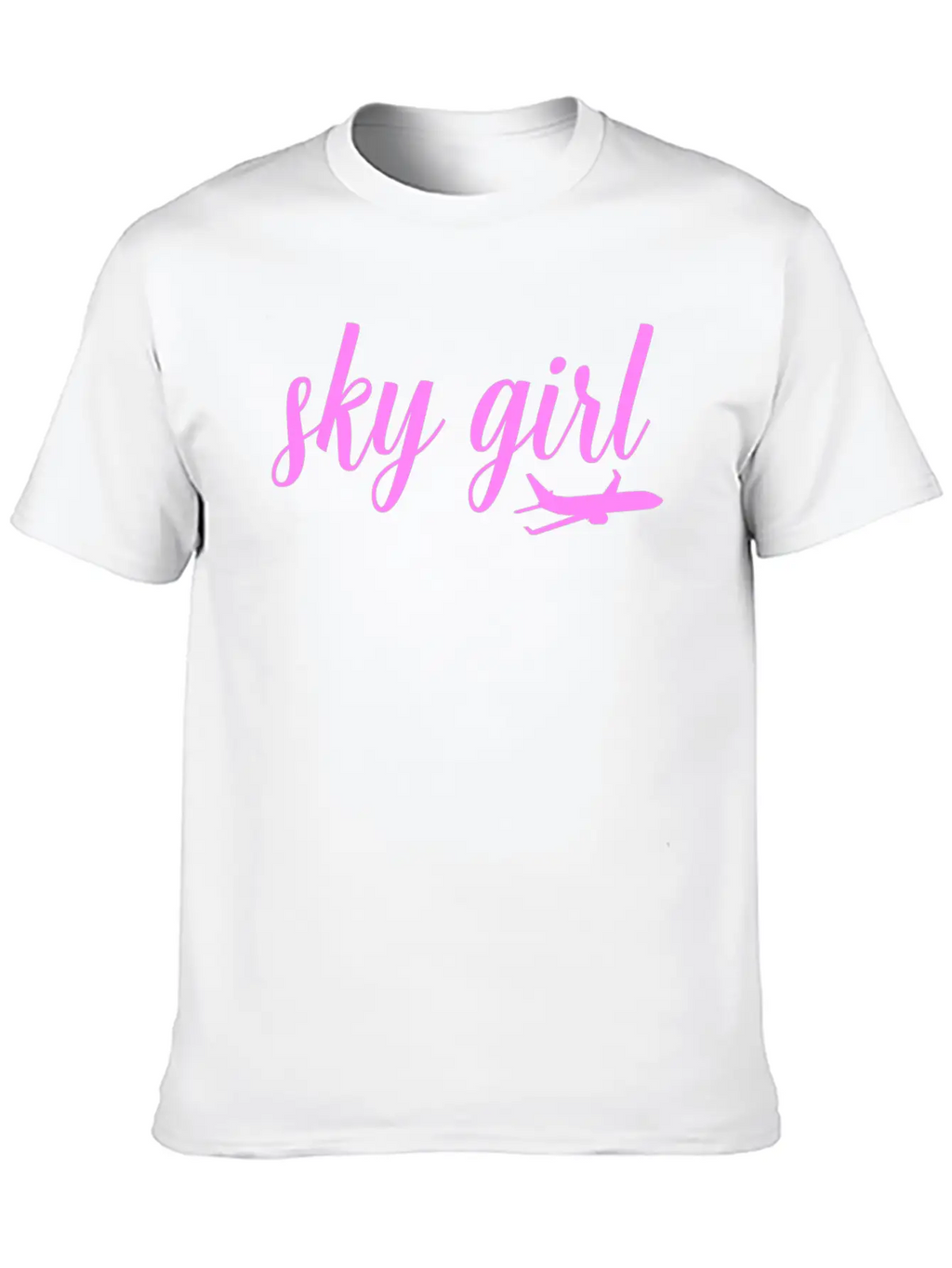 Sky Girl Flight Attendant Cabin Crew Job Unisex Casual T-Shirt – Clean Design For Daily Comfort