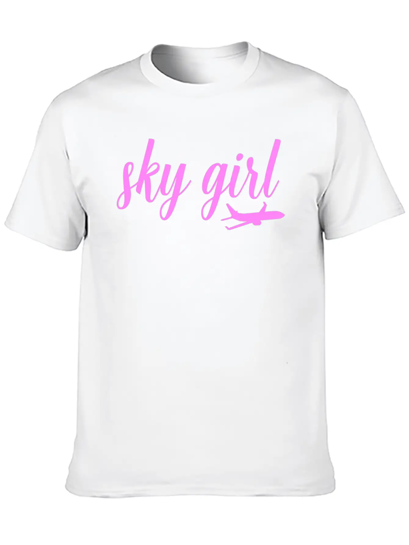 Sky Girl Flight Attendant Cabin Crew Job Unisex Casual T-Shirt – Clean Design For Daily Comfort