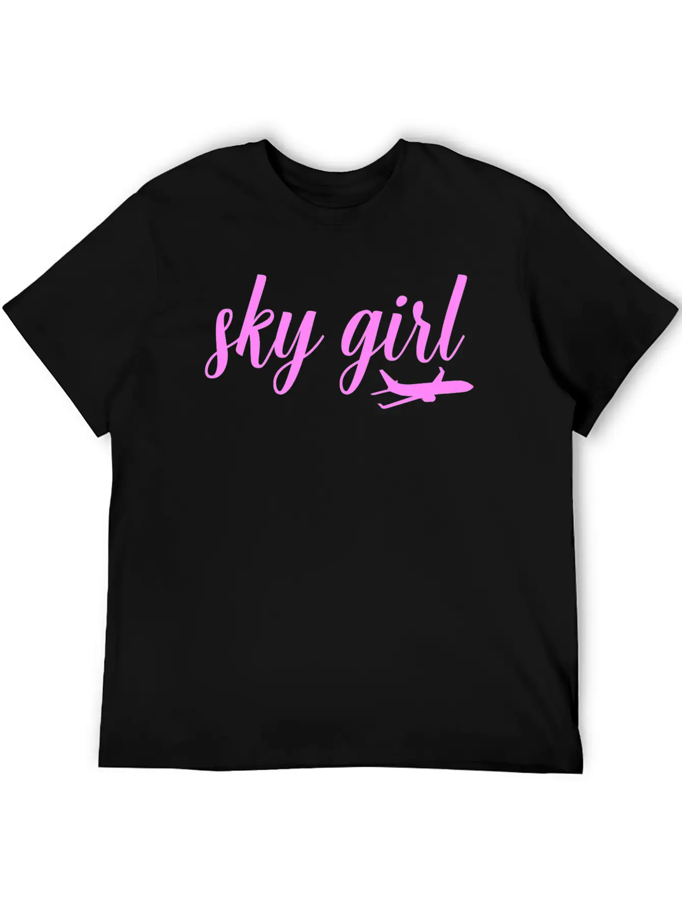 Sky Girl Flight Attendant Cabin Crew Job Unisex Casual T-Shirt – Clean Design For Daily Comfort